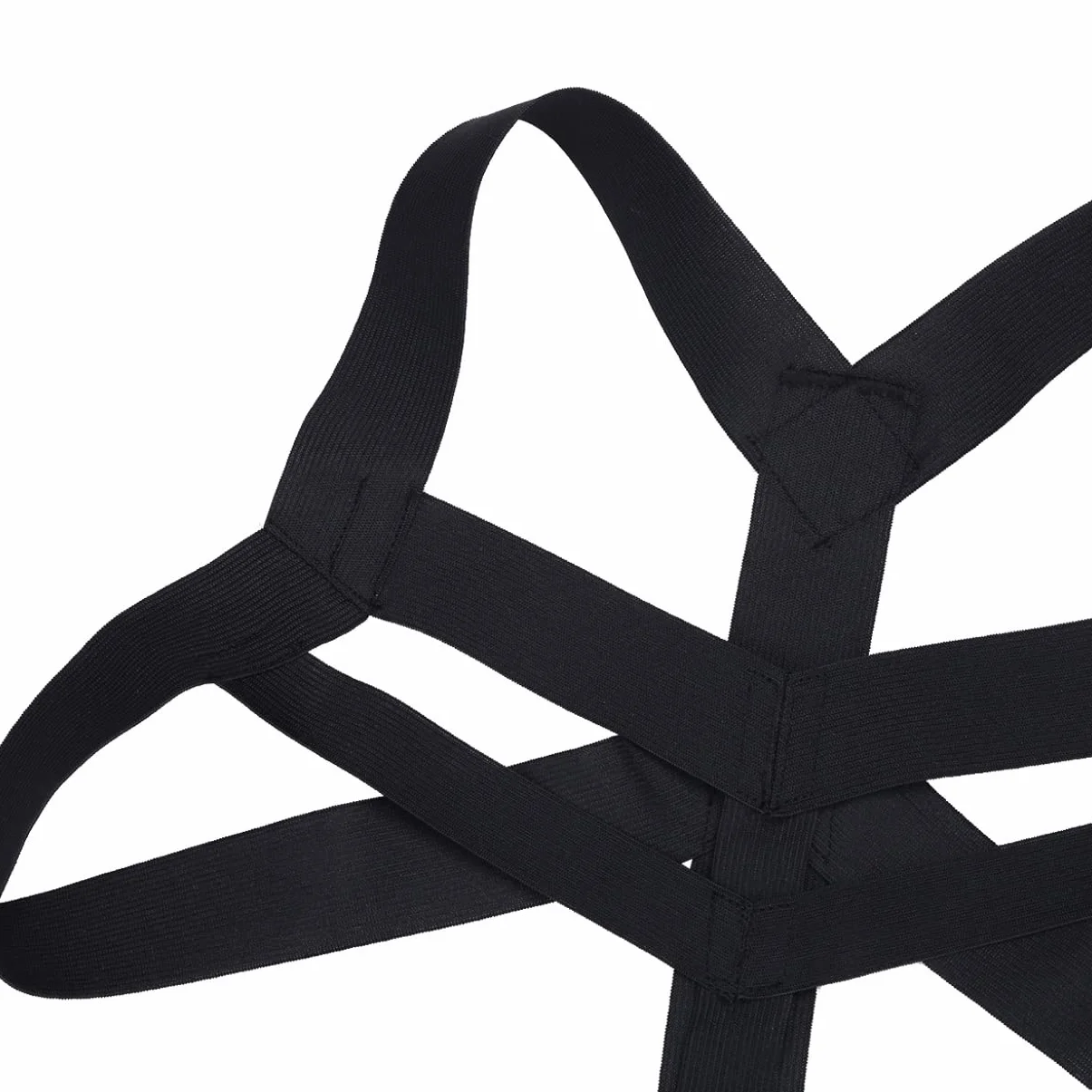 Freebily Body Chest Uprząż Męski Gej Nylon Wiszący Sportowy Pas na klatkę piersiową Uprząż Seksowna Bielizna Gorąca Otwarta Podkoszulek Kulturystyka Pasek Steampunk Top