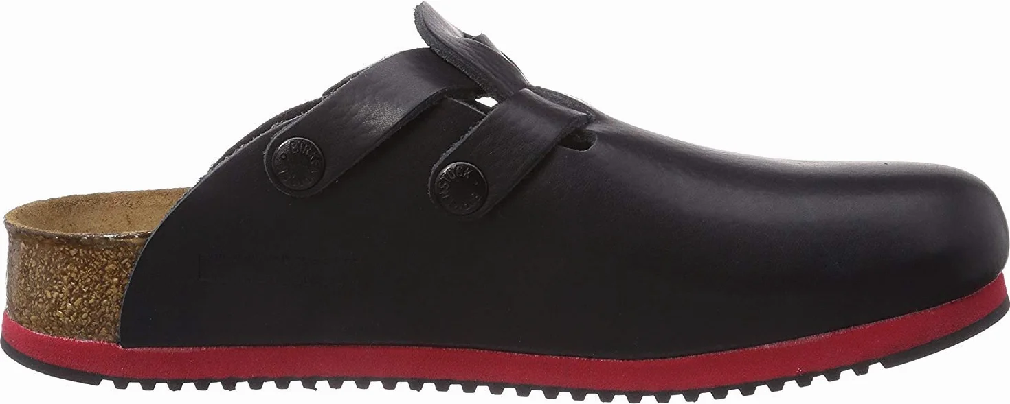 BIRKENSTOCK Damskie chodaki Kay SL skóra naturalna miękkie prześcieradło wąskie