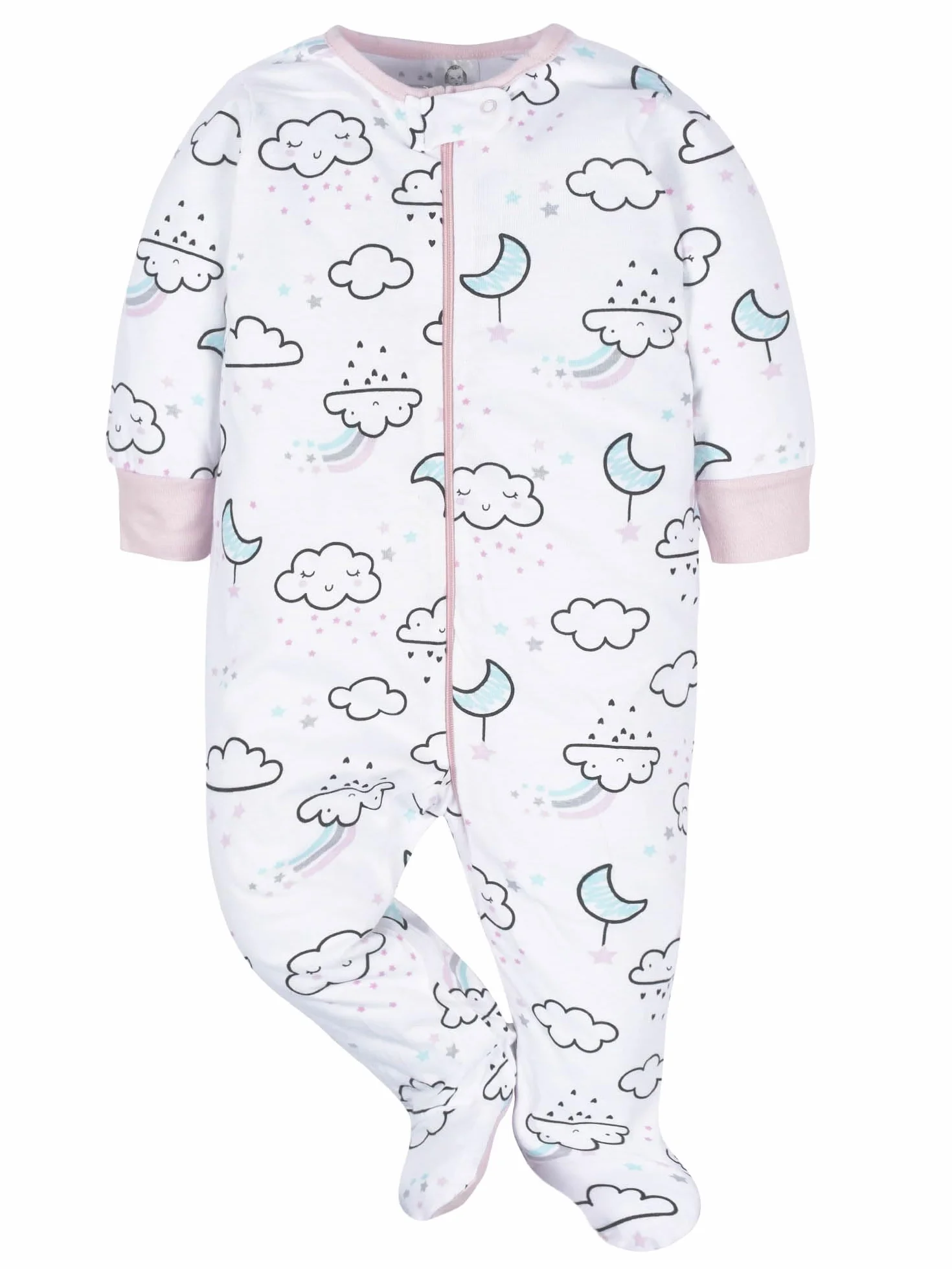 Gerber Kapcie dla niemowlęcia/dziecka Niemowlęta - dziewczynki 4 Pack Sleep 'N Play Footie
