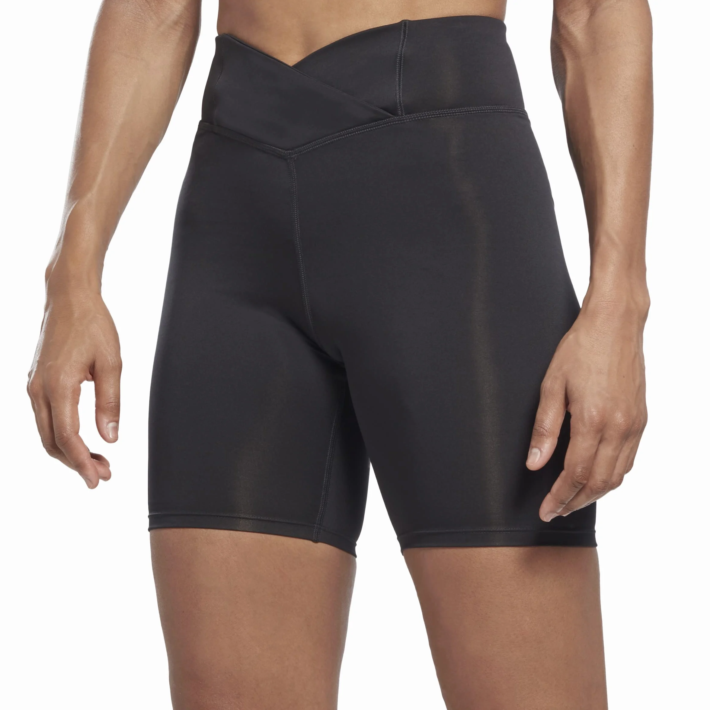 Reebok Pp Basic Bike Short - Reebok PP BASIC BIKE SHORT NGHBLK Damskie Rajstopy treningowe Kobiety