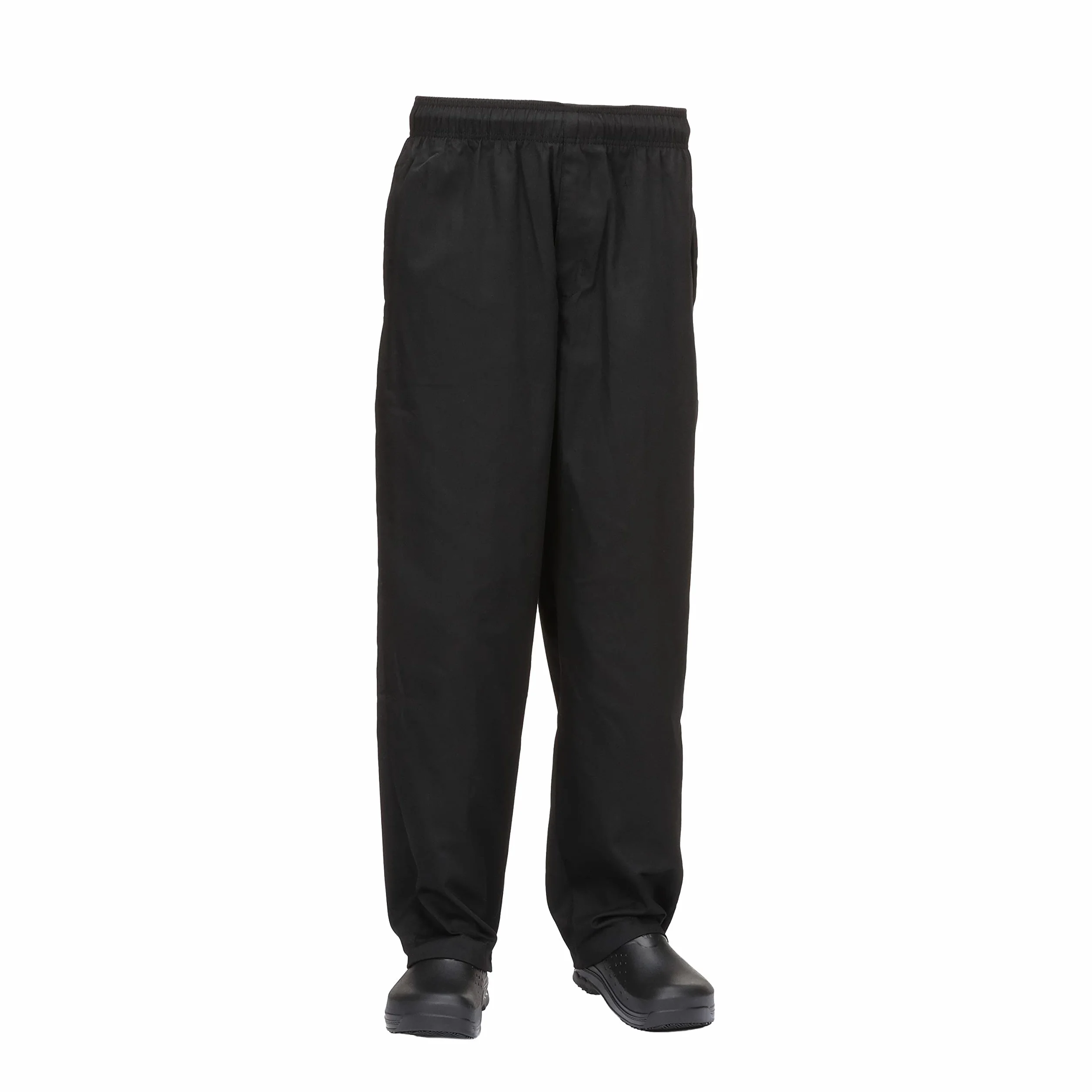 Chef Works Essential Baggy Zip-fly Chef Pants - Essential Baggy Zip-Fly: czarny Mężczyźni