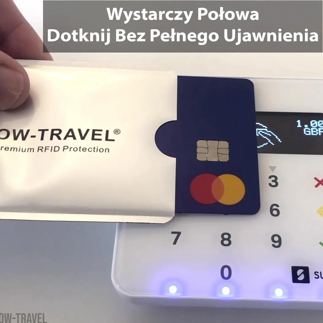 OW-Travel Etui na Karty RFID (10 Sztuk) I Etui na Paszportu (4 Sztuk) Ochrona Kart Zbliżeniowych. Blokada Karty RFID i Ochrona. Kartę Blokada Paszportu Bezpieczeństwa