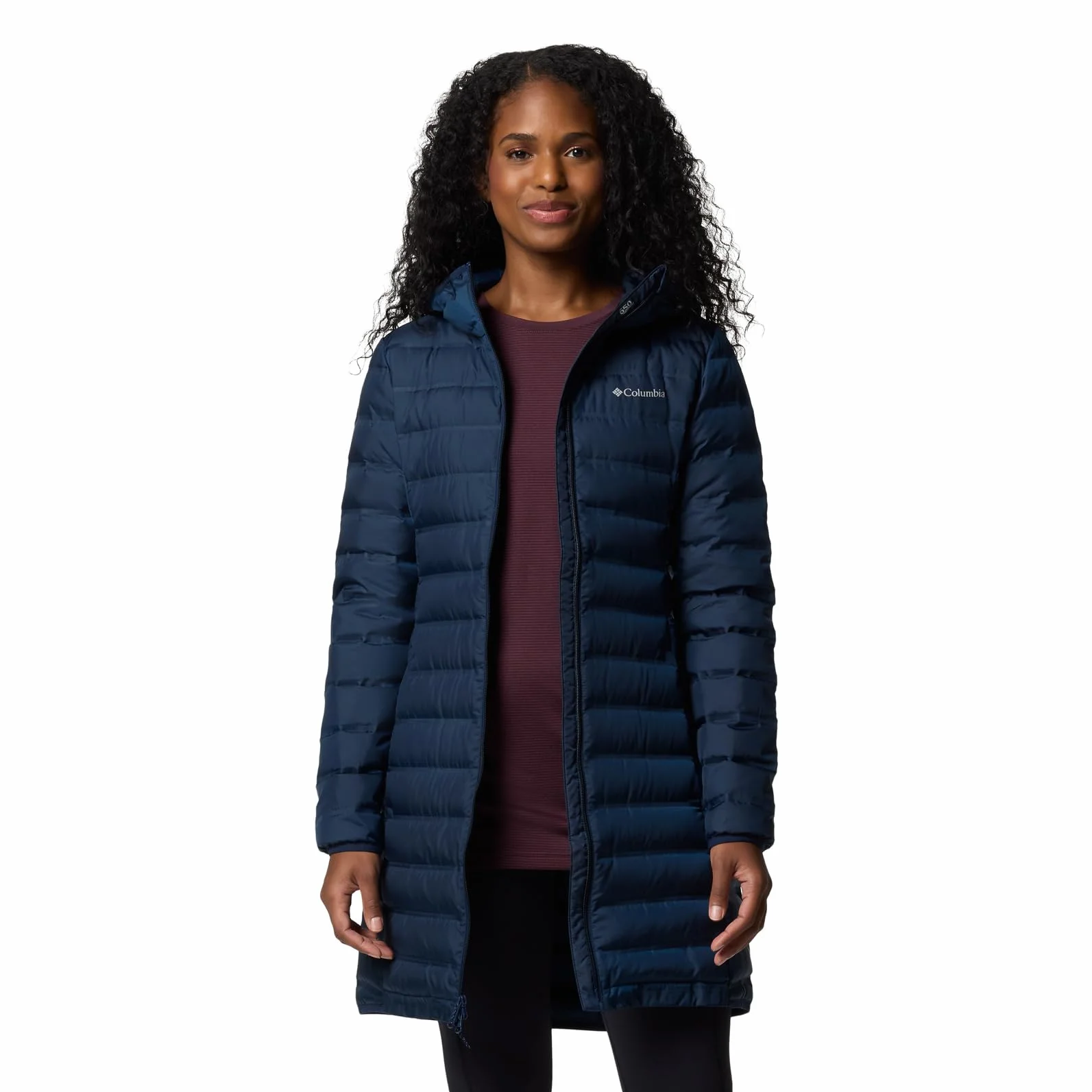 Columbia Damska kurtka puchowa Lake 22 Down Long Hooded z kapturem