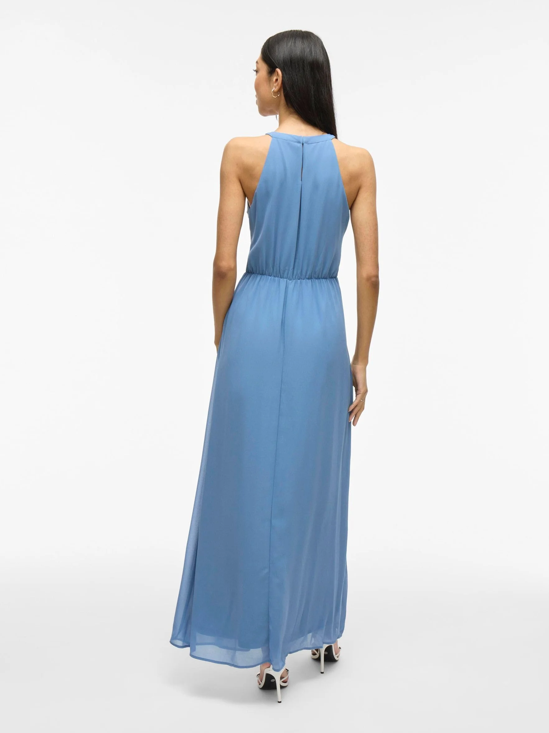 Vila Damska sukienka wieczorowa Vimilina z kołnierzem Maxi Dress-Noos