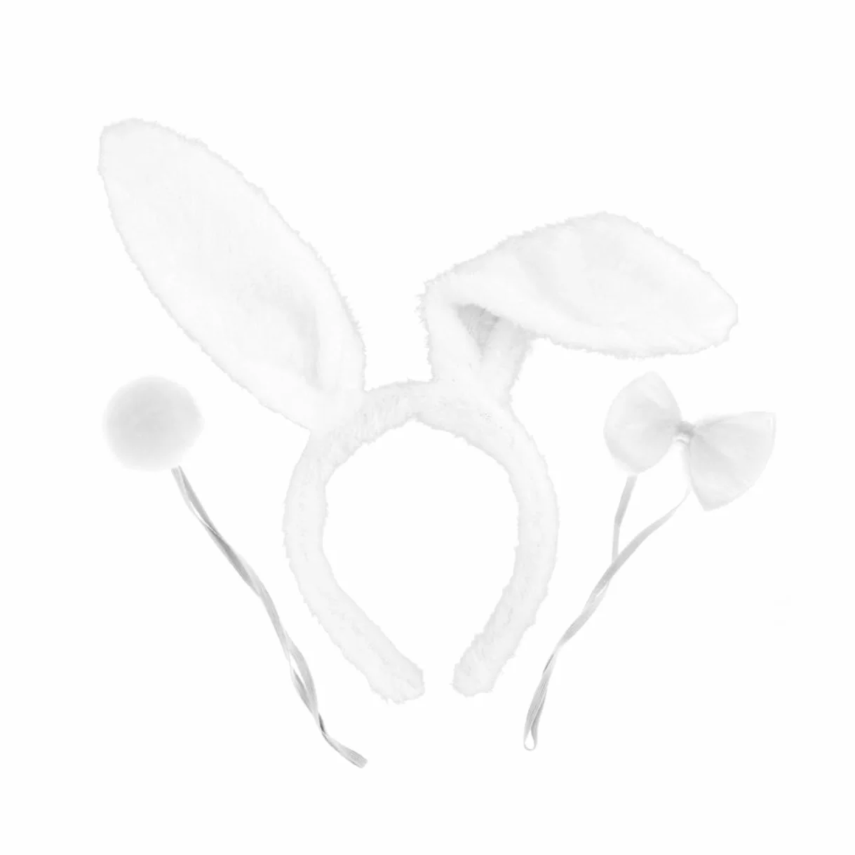 SHERCHPRY 4 Zestawy strój dla dziewczynek miejsce dla dzieci ubrania dla dziewczynek tiara Opaska na ucho króliczka Opaska na ucho królika cosplay zestaw ubrań rekwizyty do występów ustawić