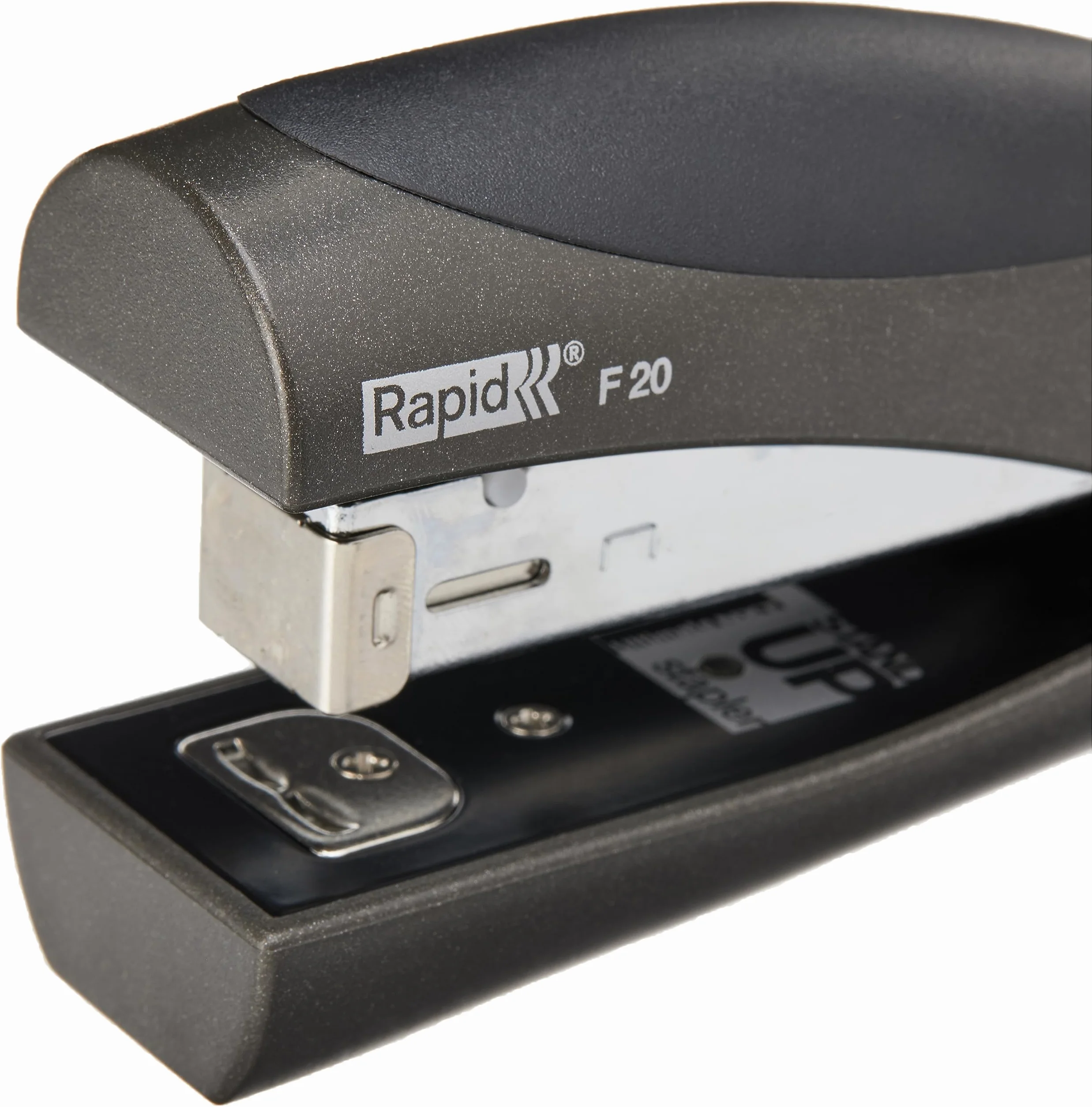 Rapid 20679830 Ultimate NXT zszywacz stojący, korpus z metalu i gumy, czarny, tytan pojemność 20 arkuszy