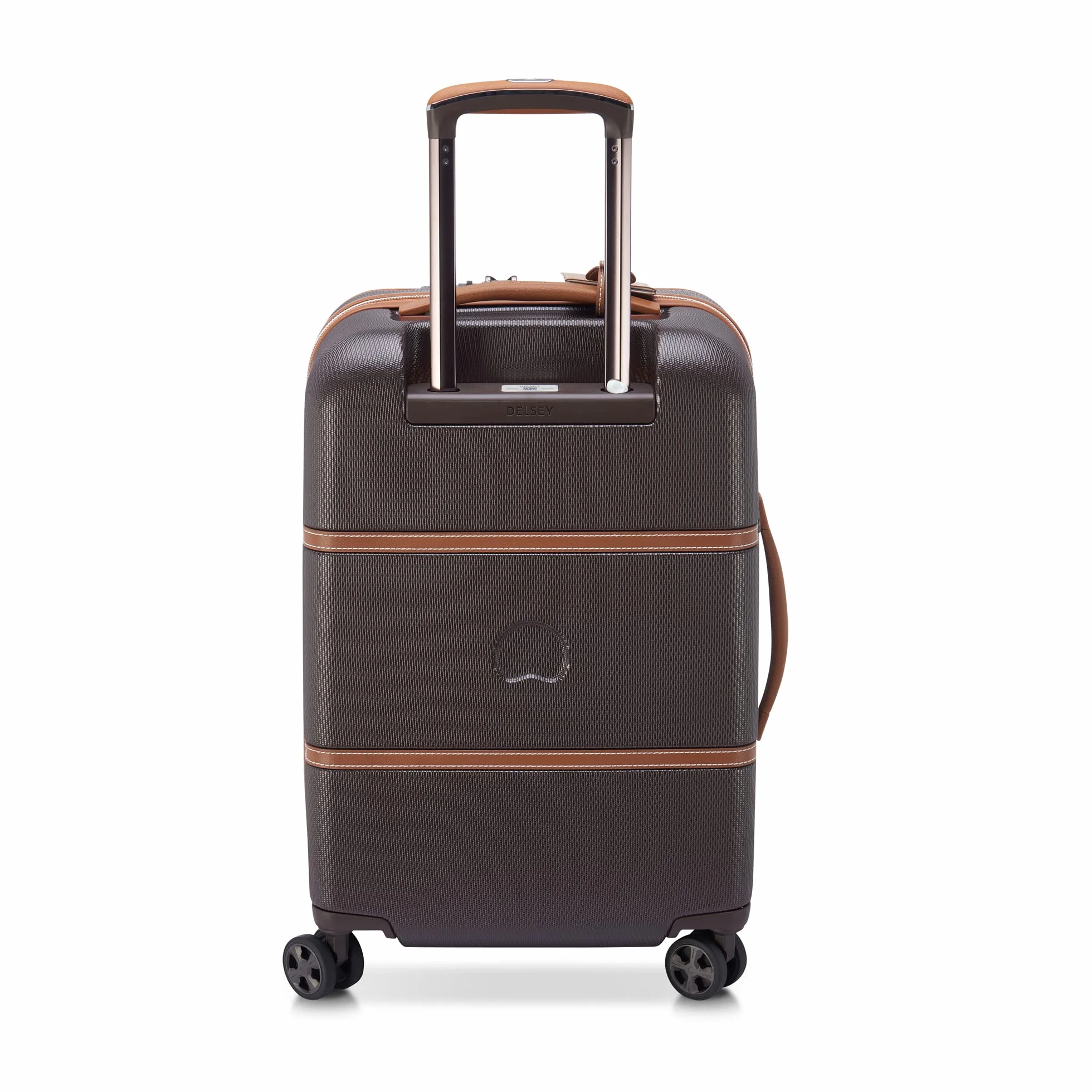 DELSEY PARIS Chatelet Air 2.0 Hardside Luggage with Spinner Wheels, Chocolate Brown, 2 Piece Set, (20/Backpack)