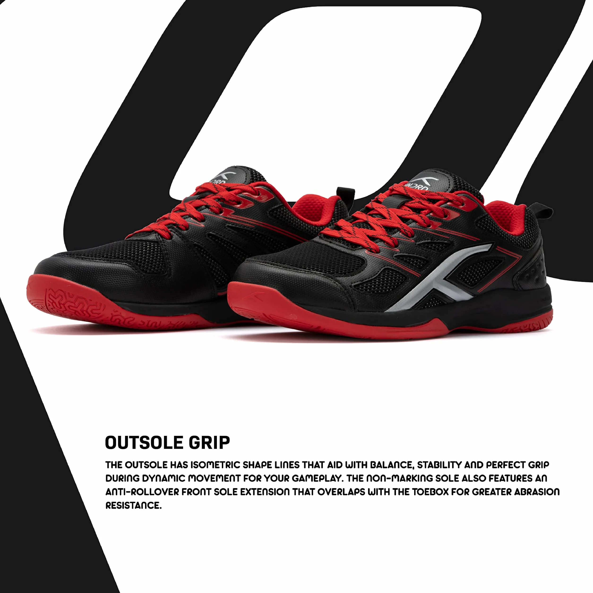 HUNDRED Xoom Non-Marking Professional Badminton Shoes for Men