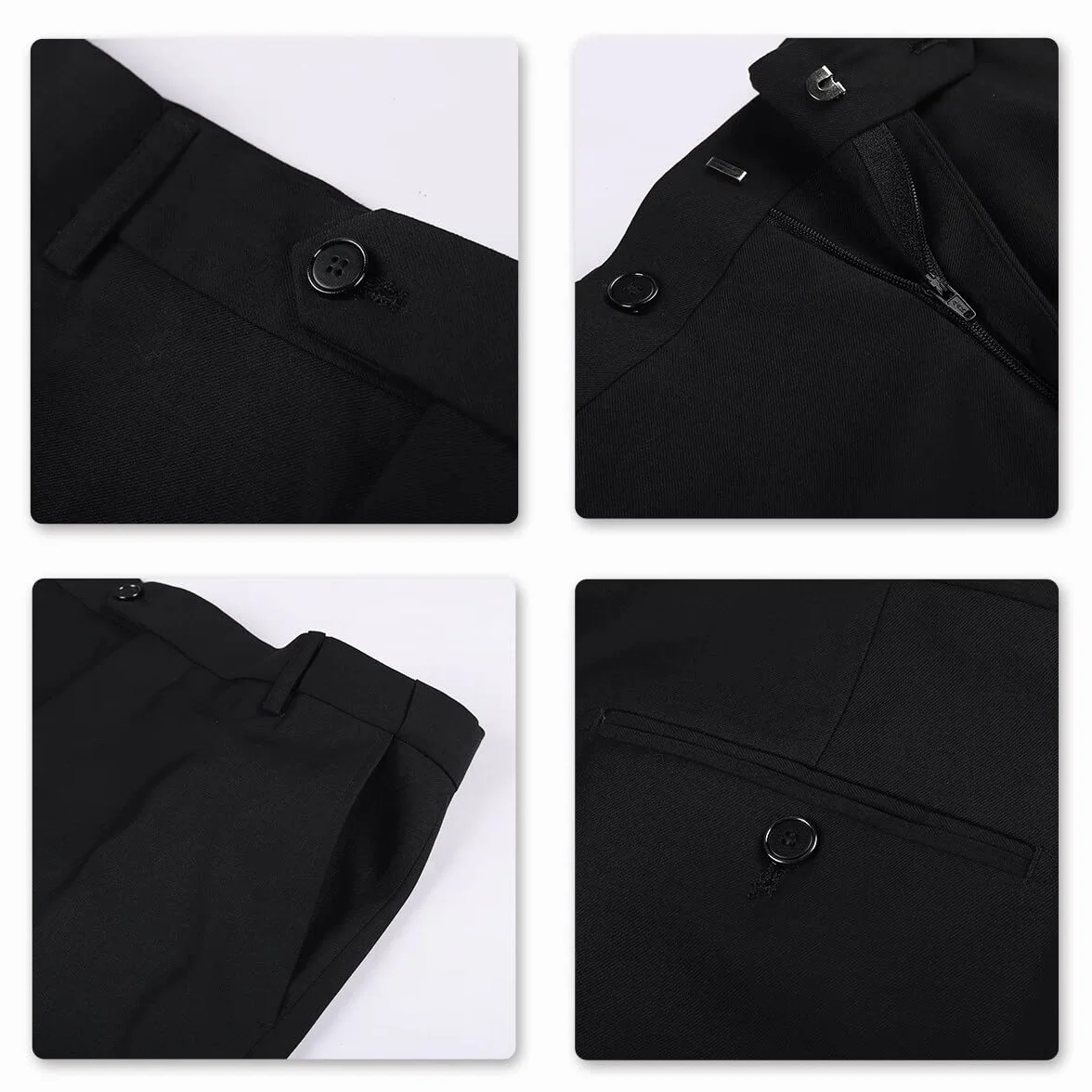 YOUTHUP 3-częściowy garnitur slim fit dla mężczyzn elegancki biznesowy garnitur ślubny marynarka kamizelki spodnie