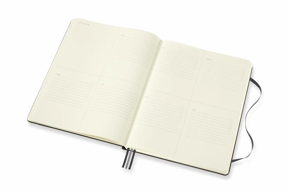 Moleskine - Pro Project Planner, Professional Planner and Notebook for Objectives, Productivity Diary for Projects and Project Management, Hard Cover, Size X-Large 19 x 25 cm, Colour Black, 288 Pages