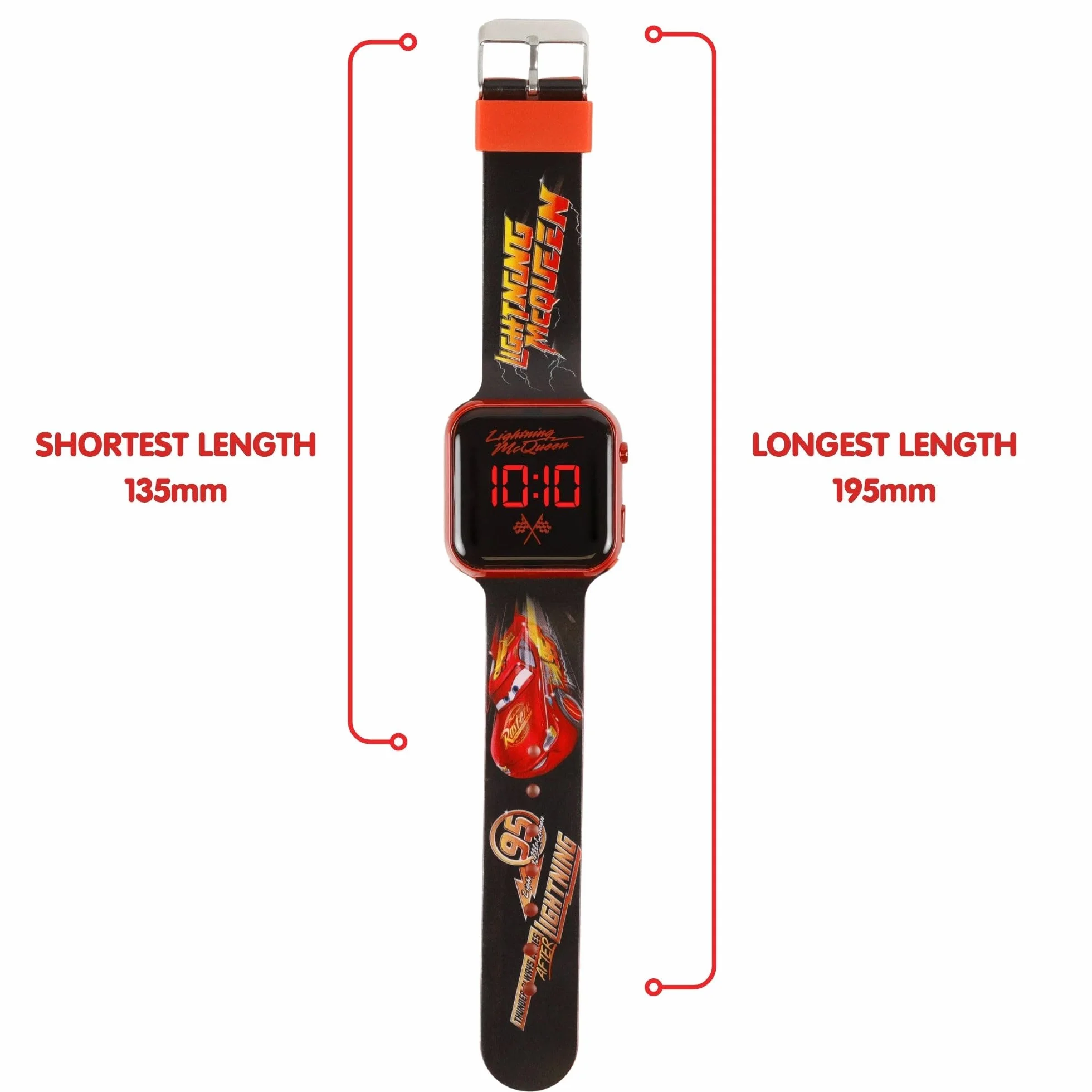 Disney Kids Lightening McQueen LED cyfrowy zegarek