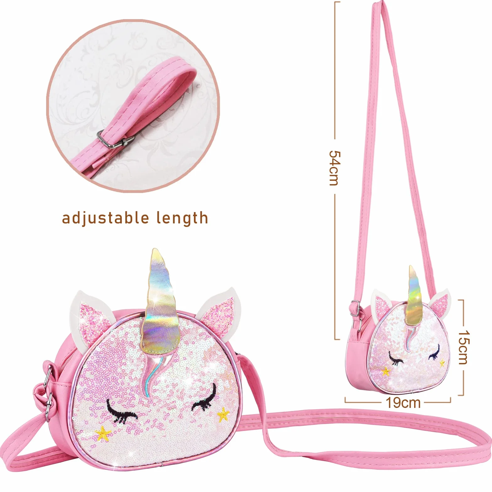 Dzieci Torebka z Zestawem Biżuterii, MEOWMEE 12 Pcs Dziewczęta Torba z Dzieci Biżuteria Naszyjnik Bransoletka Pierścienie Kolczyki z Akcesoriami do Włosów Krawaty do włosów Party Dress Up dla dziewczy