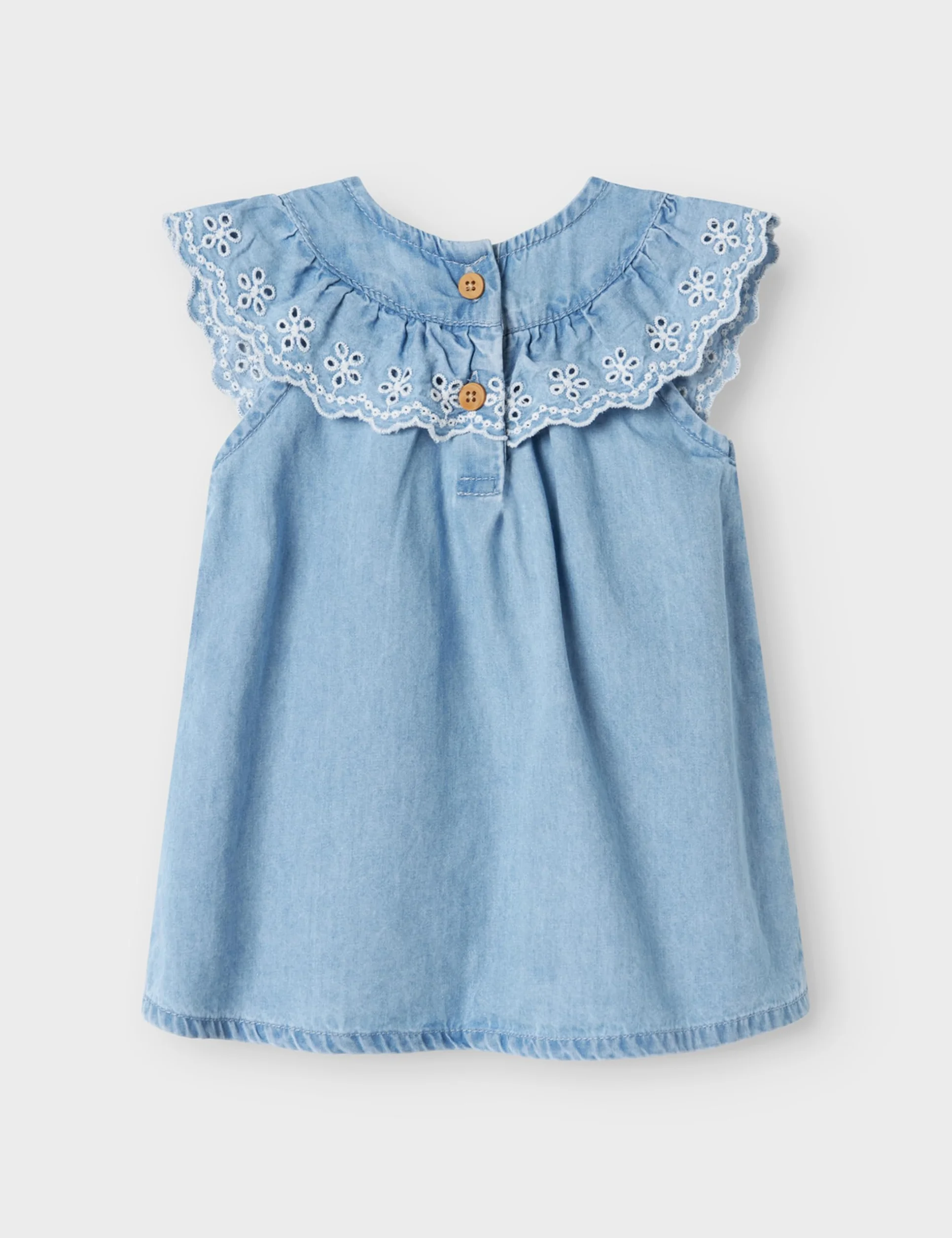 Nbfhera DNM Dress 3771-Yx H, jasnoniebieski (light blue denim), 74