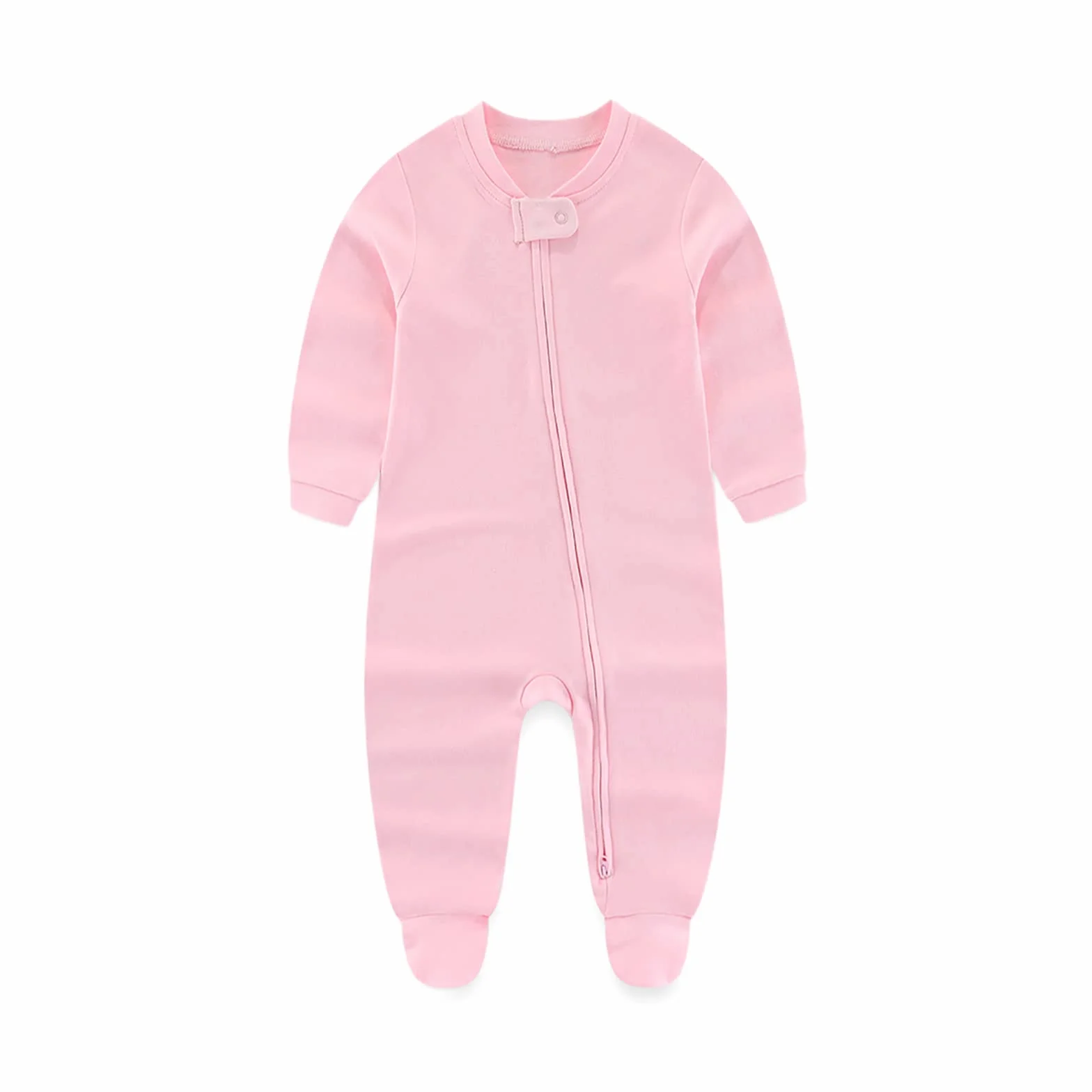 Chamie Dziecko rośnie śpioszki z długim rękawem chłopcy dziewczęta bawełna 0-3m/3-6m/6-9m/9-12m