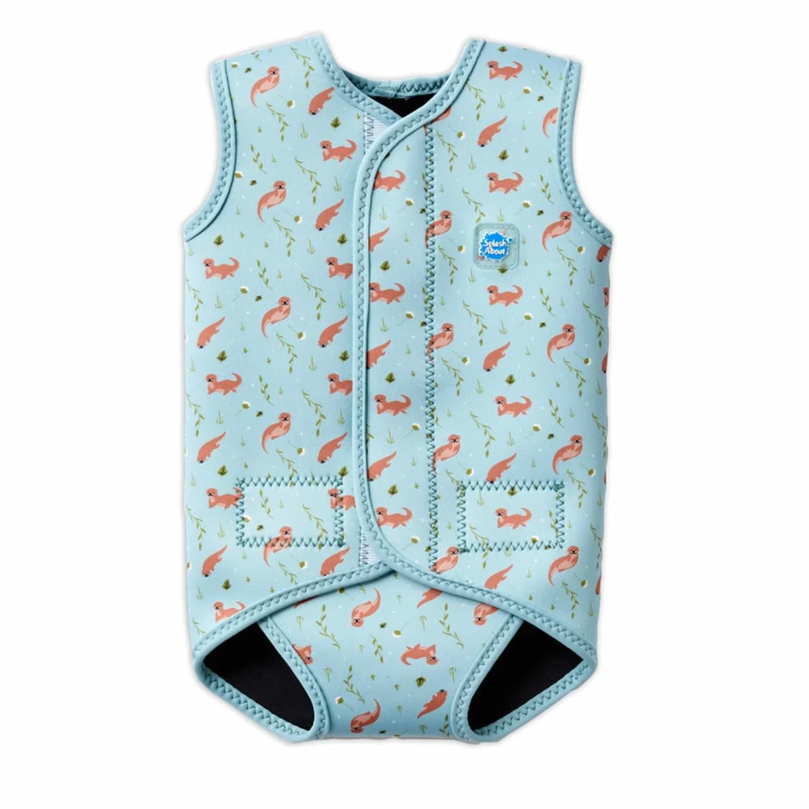 Splash About Wrap One Piece Swimsuit, Playful Otters, 6-18 Miesięcy Unisex Baby