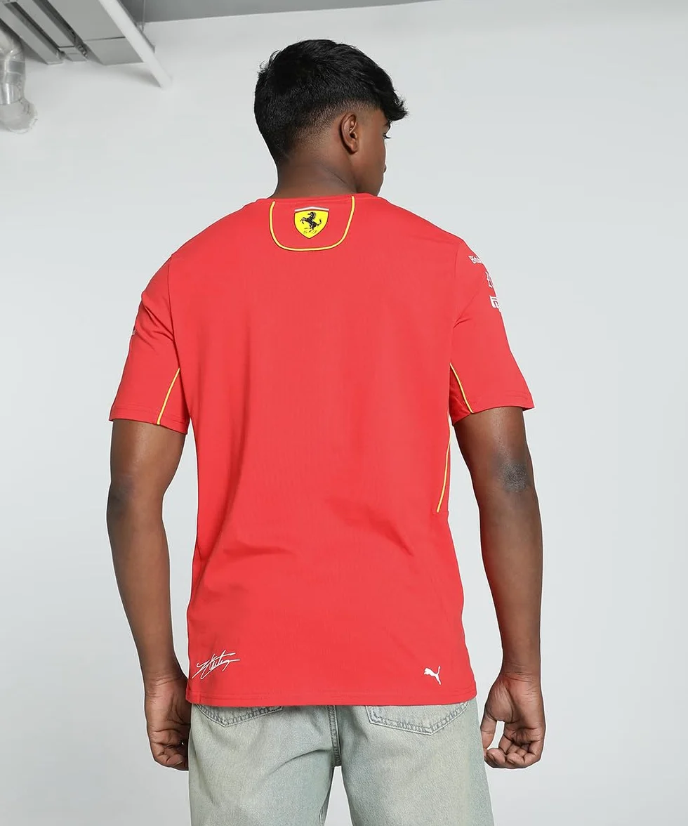 PUMA Koszulka męska Charles Leclerc Scuderia Ferrari 2024 - Czerwona prędkość