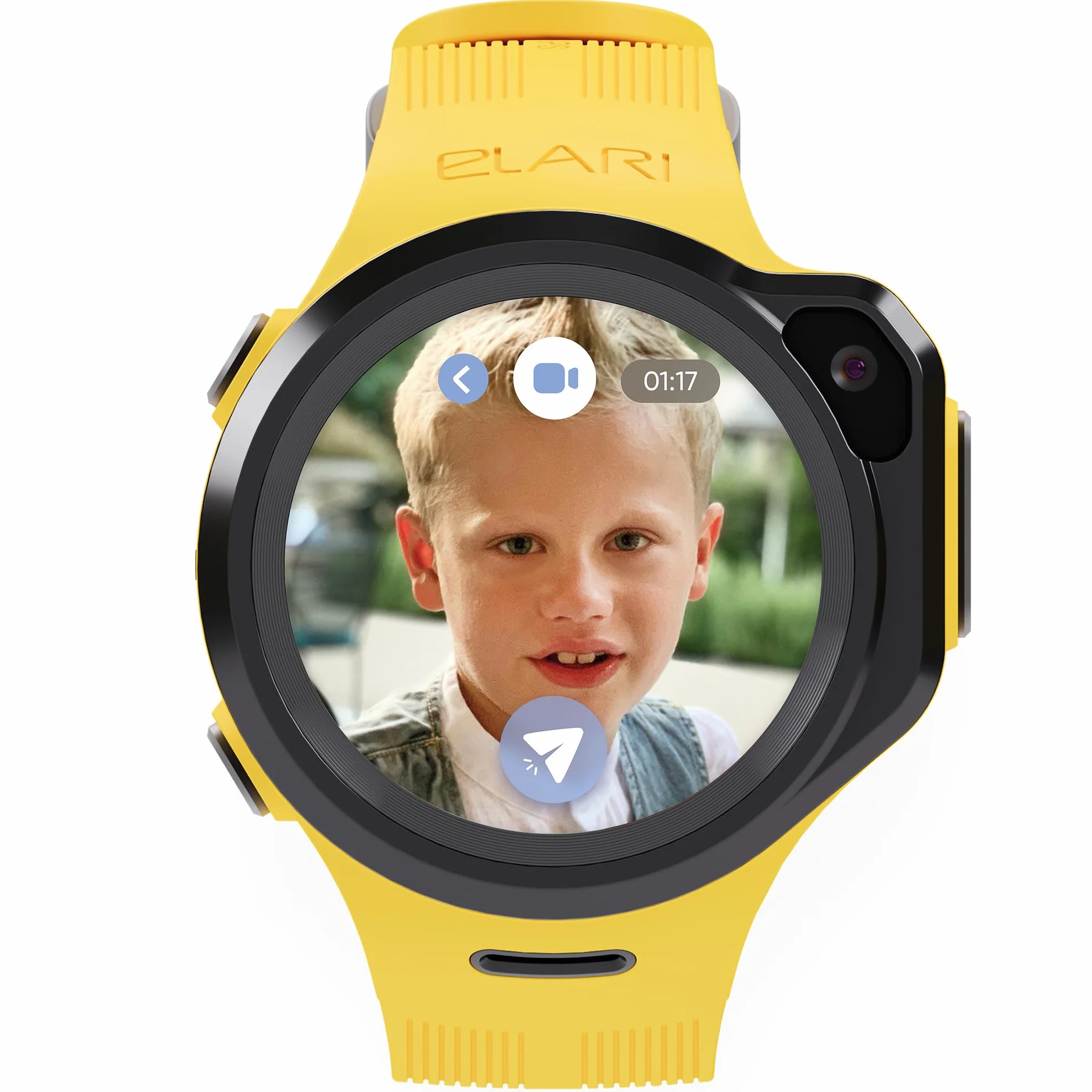 Elari Zegarek dziecięcy 4G z funkcją GPS i połączeniami, tracker GPS, wodoszczelny, dwukierunkowy zegarek audio i wideo, SOS, alarm zapobiegający zgubieniu, aparat fotograficzny, MP3 KidPhone 4GR