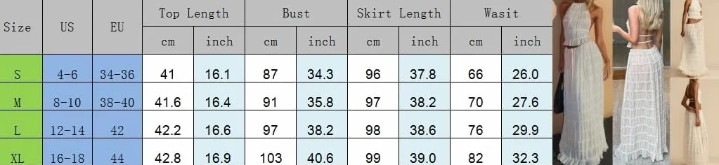 Damska letnia 2-częściowa spódnica maxi zestaw Y2k bez rękawów krótki tank top kamizelka szyfonowa zwiewna falbana długa sukienka midi zestaw moda stroje plażowe, Morela, S
