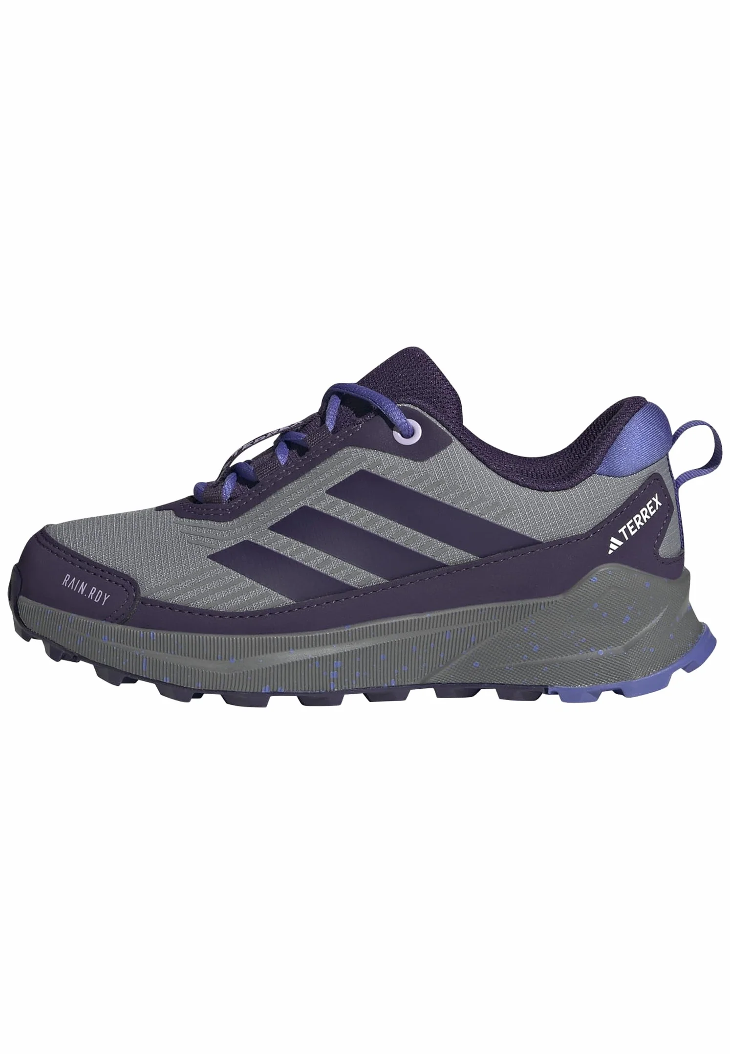 adidas Uniseks - dzieci Terrex Trailmaker 2 RAIN.RDY Hiking Shoes Kids, grey three/aurora plum/semi cobalt blue, 32 EU