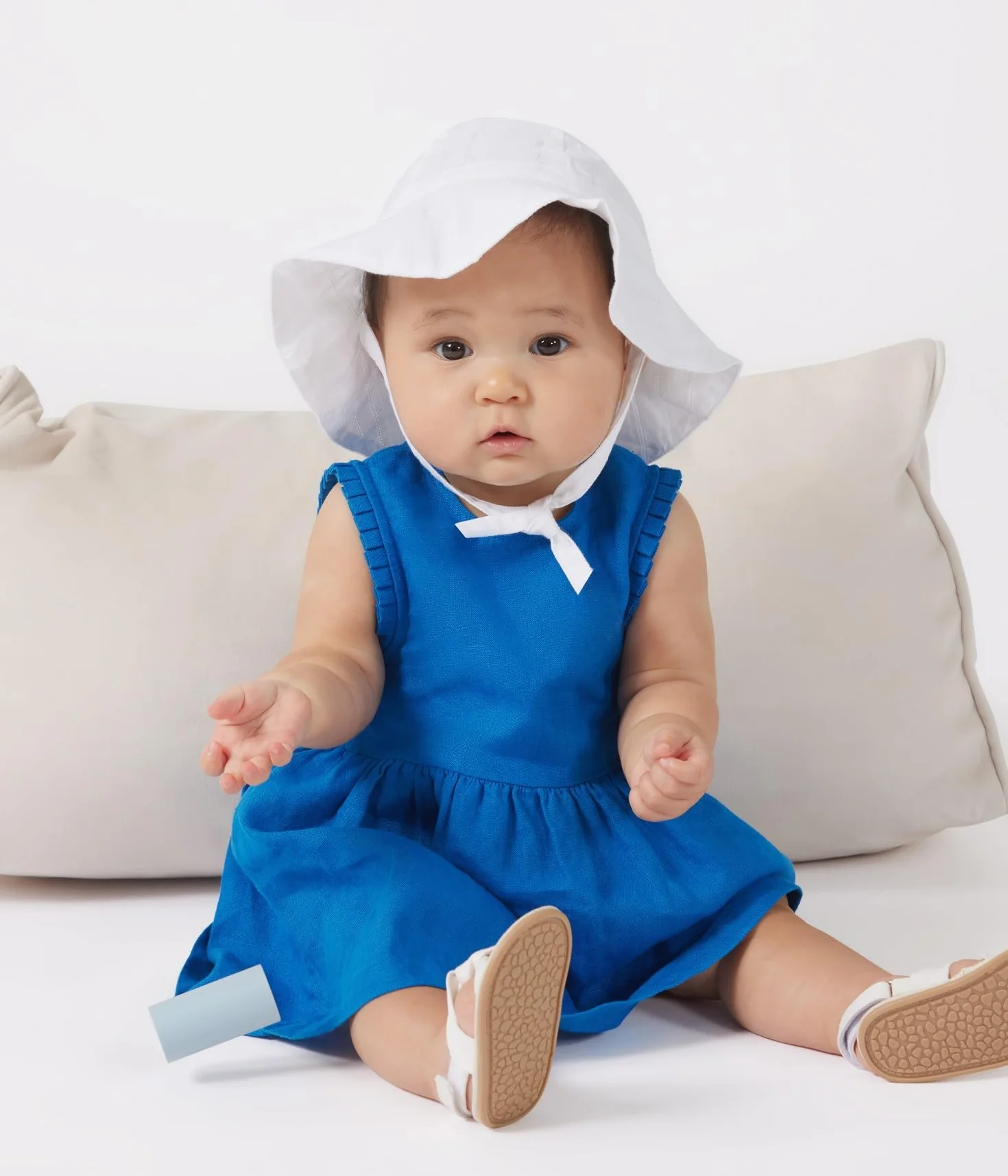 Petit Bateau Sukienka bez rękawów Niemowlęta - dziewczynki A0cln (1 w zestawie)