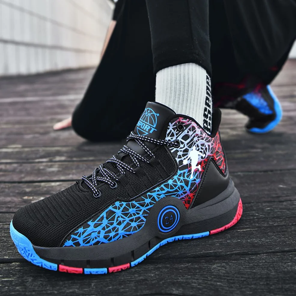 buty do koszykówki dla dzieci moda buty do koszykówki na świeżym powietrzu sportowe fitness antypoślizgowe buty do biegania, Bba R15, 32 EU