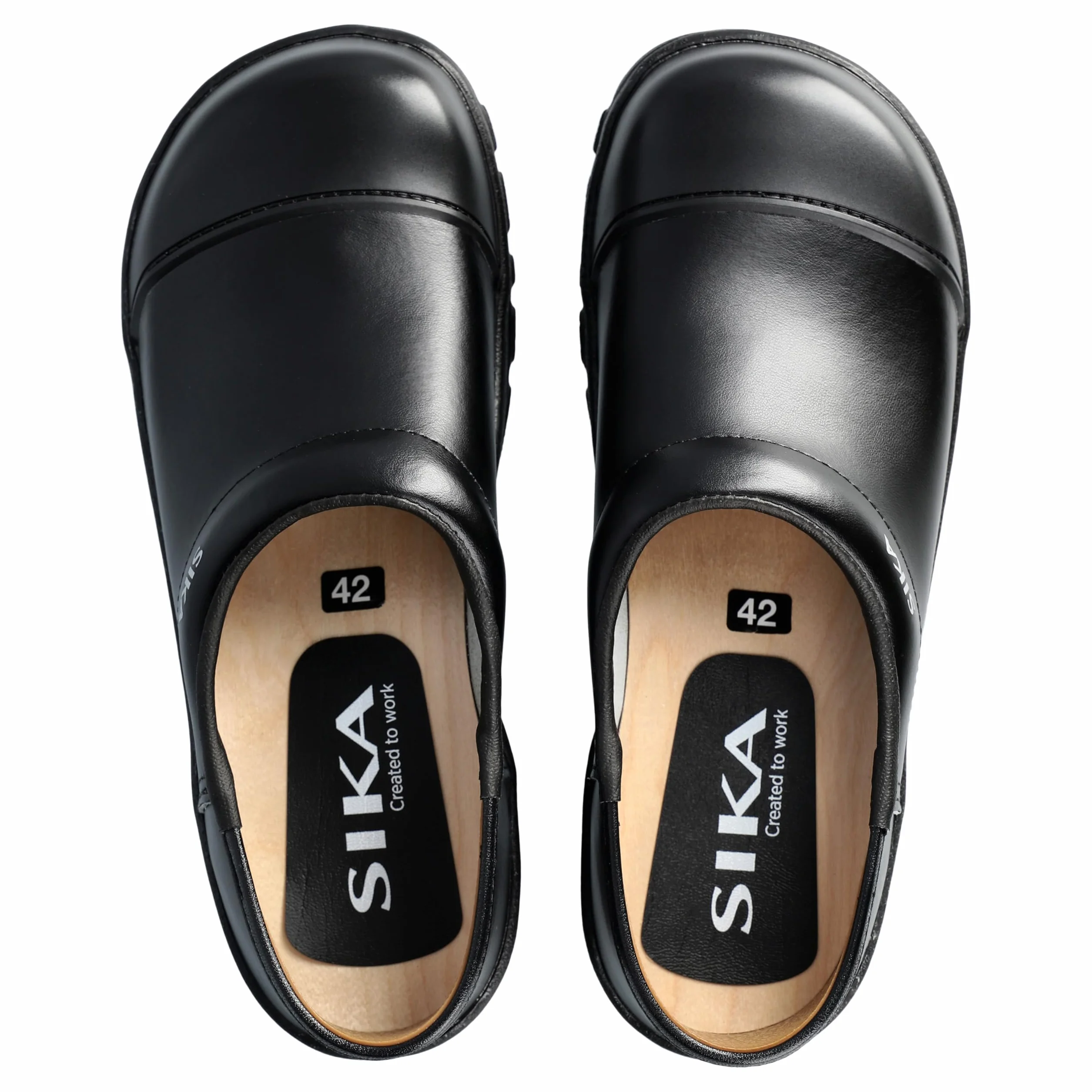 SIKA 2530 Comfort Clog – szerokie dopasowanie i wkładka z drewna – idealne do wypoczynku, szpitala i opieki, hotelu/restauracji/stołówki, obsługi i czyszczenia, przemysłu farmaceutycznego, przemysłu