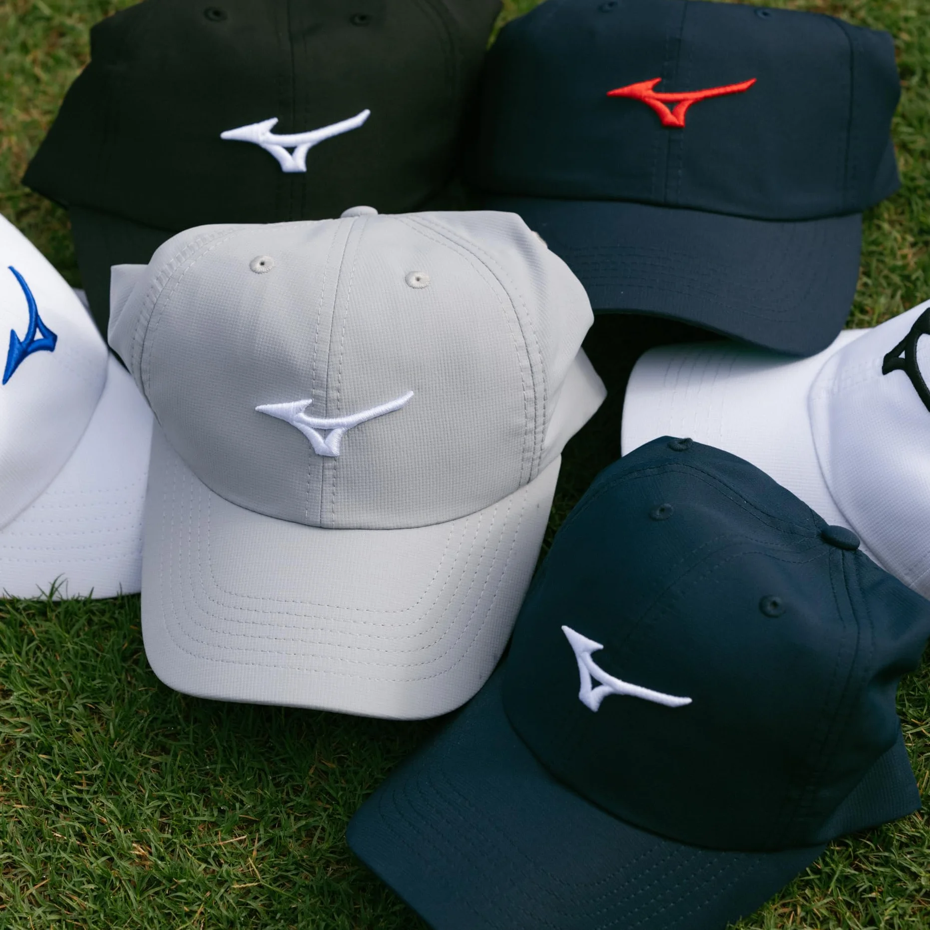 Mizuno Standard Tour Adjustable Unisex Hat, Navy/Red