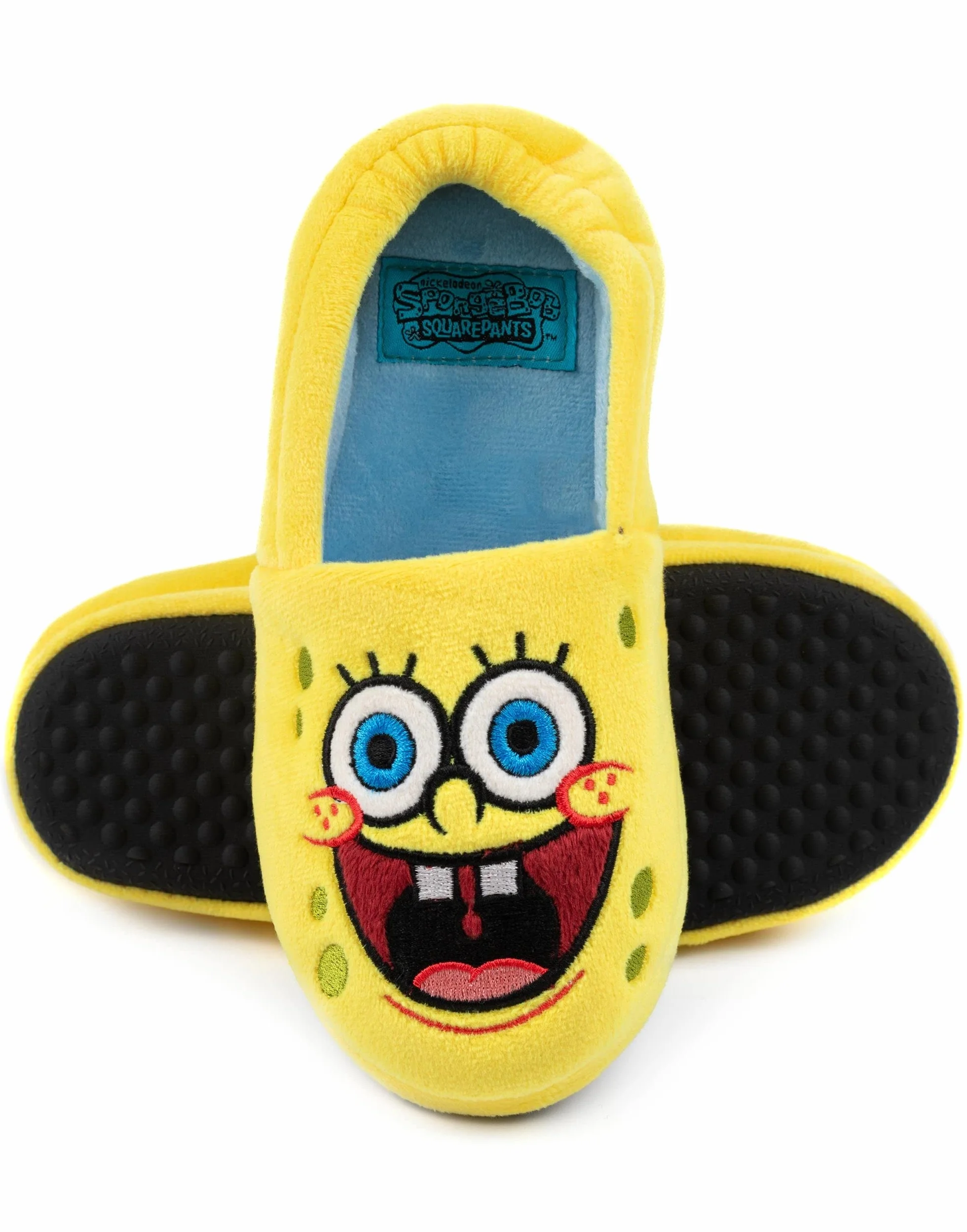 SPONGEBOB SQUAREPANTS Dziecięce pantofle charakter żółty dom suwak
