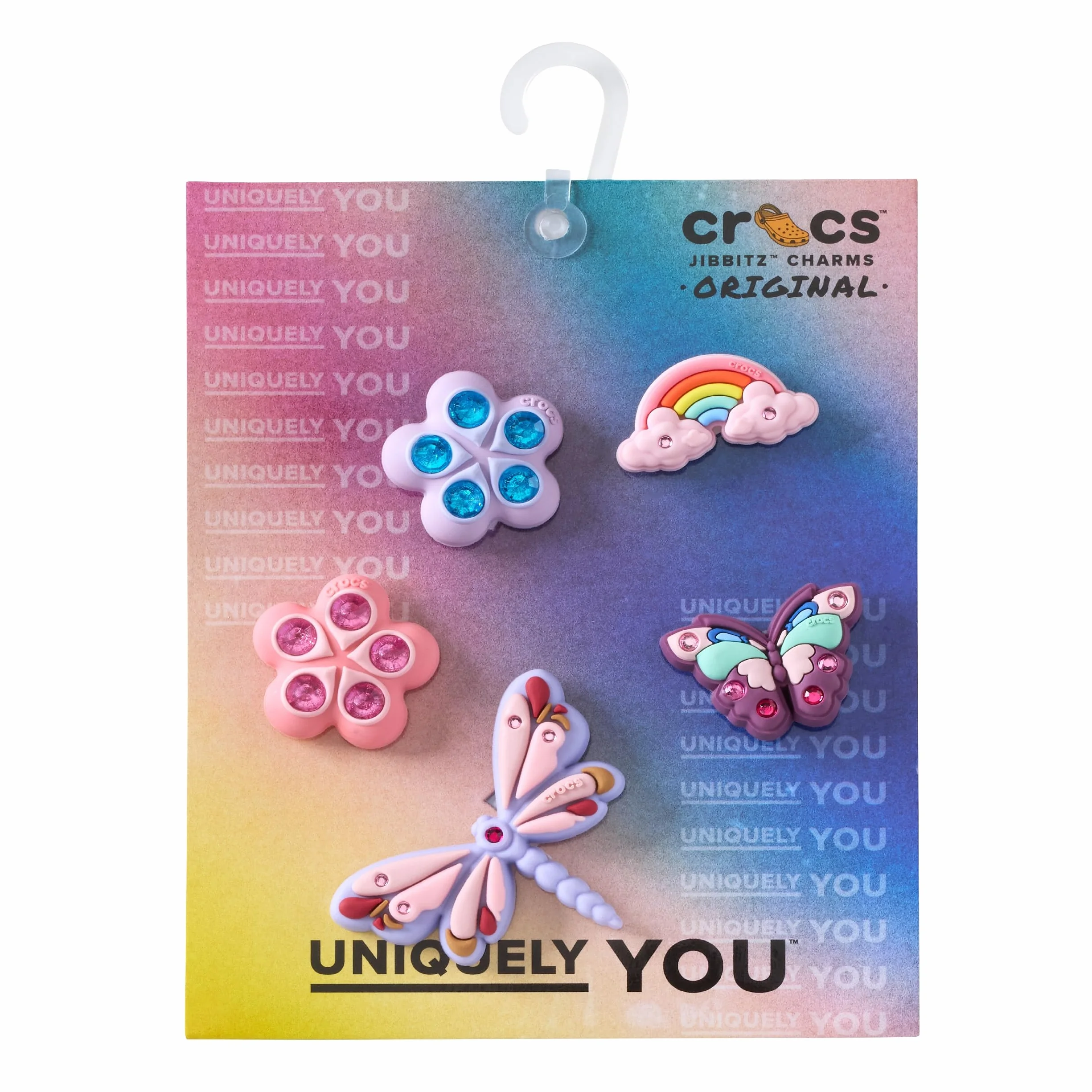 Crocs Unisex Magical Garden Bug 5 sztuk zawieszek do butów, wielokolorowe, jeden rozmiar, wielobarwny, Rozmiar Uniwersalny
