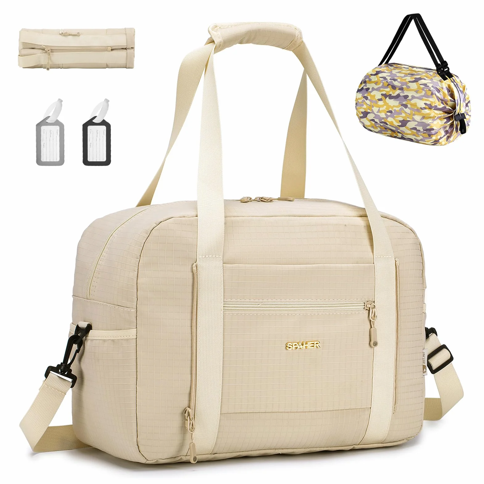 SPAHER Torba Podróżna Bagaż Podręczny 40x30x15 British Airways Torba Sportowa Weekendowa Pływacka Wodoodporna Torby Szpitalna Ciążowa Fitness Cabin Duffle Bag dla kobiet Mężczyźni