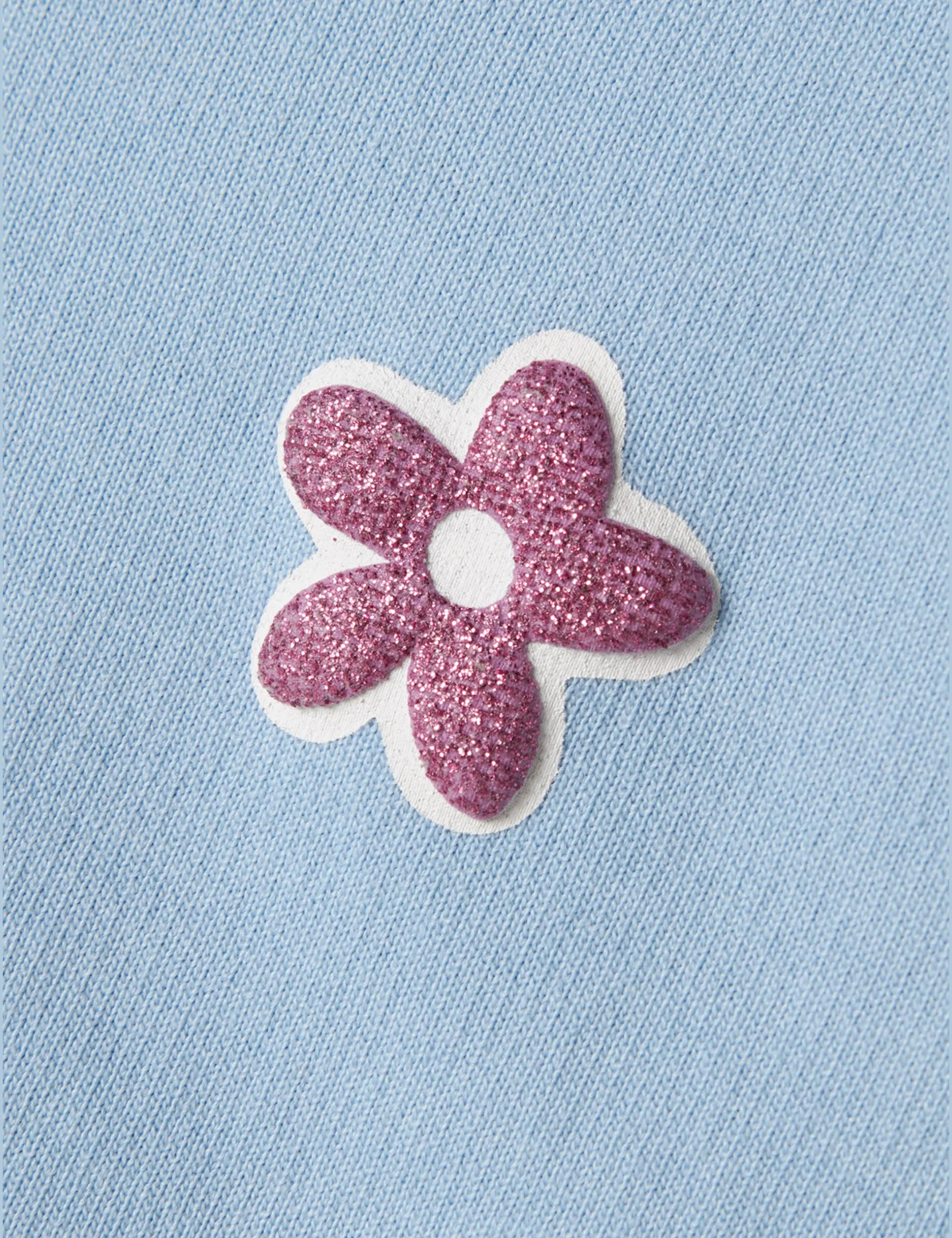 NAME IT Bluza sportowa Dziewczynki Nmfvalonny Ls Swe Card Wh Unb
