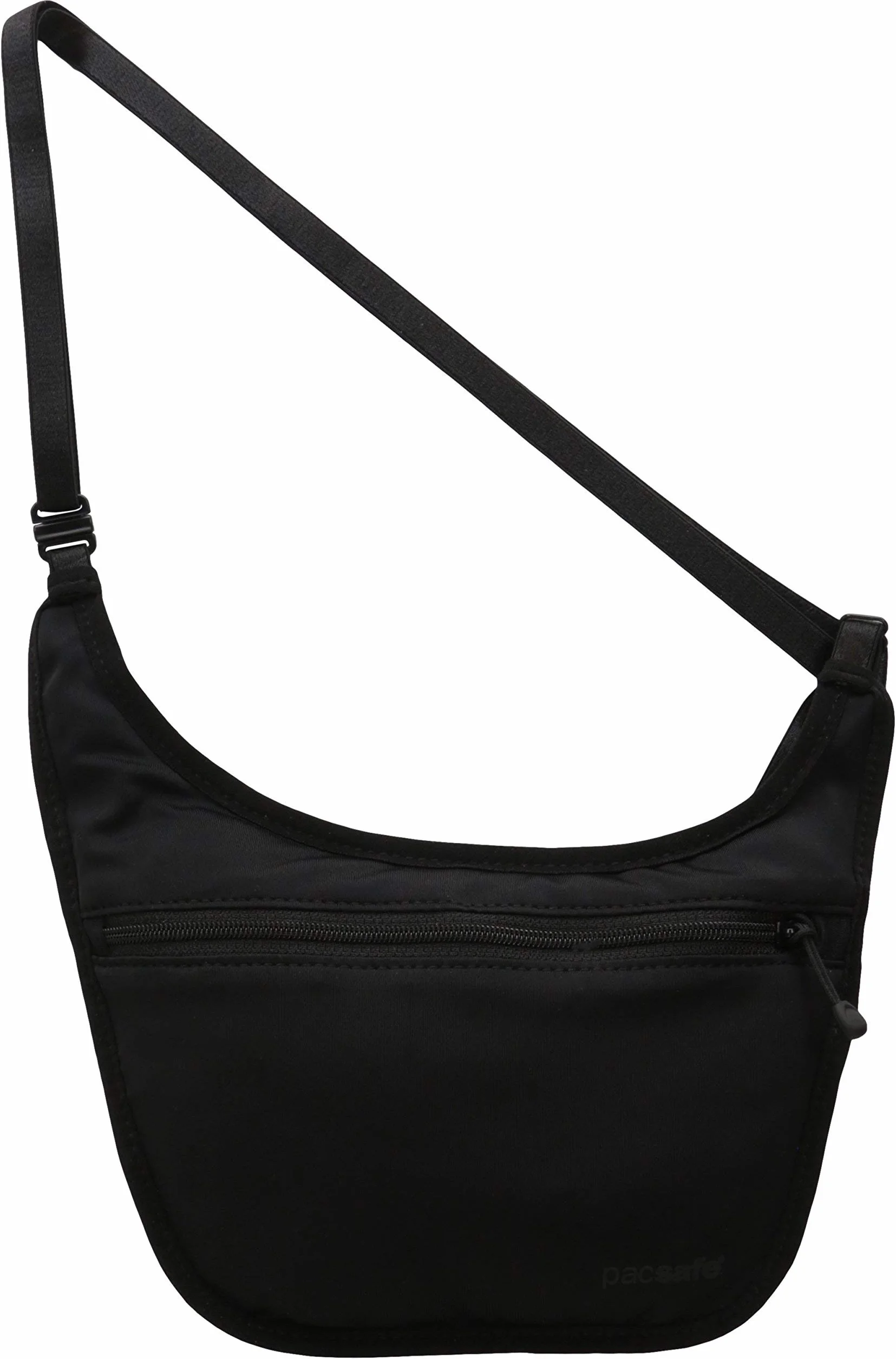 Pacsafe Unisex-Adult Coversafe S80 etui na ciało akcesoria podróżne - schowek na szyję (1 opakowanie), Czarny, 20 cm, Płócienna i plażowa torba na ramię