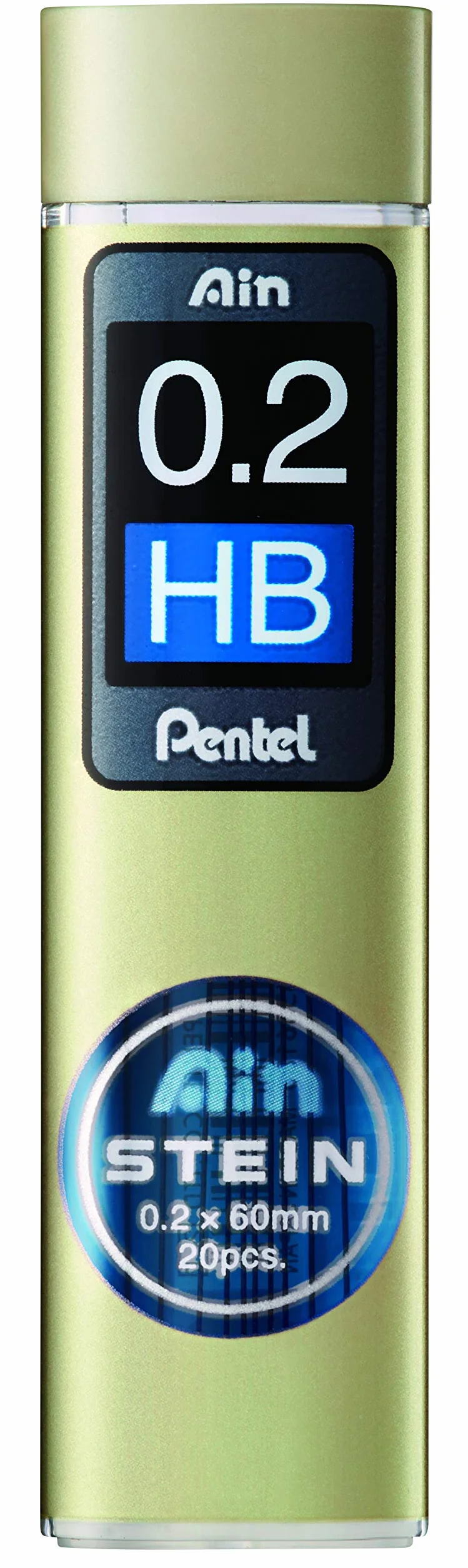 Pentel C272W-HB "Ain Stein" wkład do ołówka automatycznego, 20 wkładów