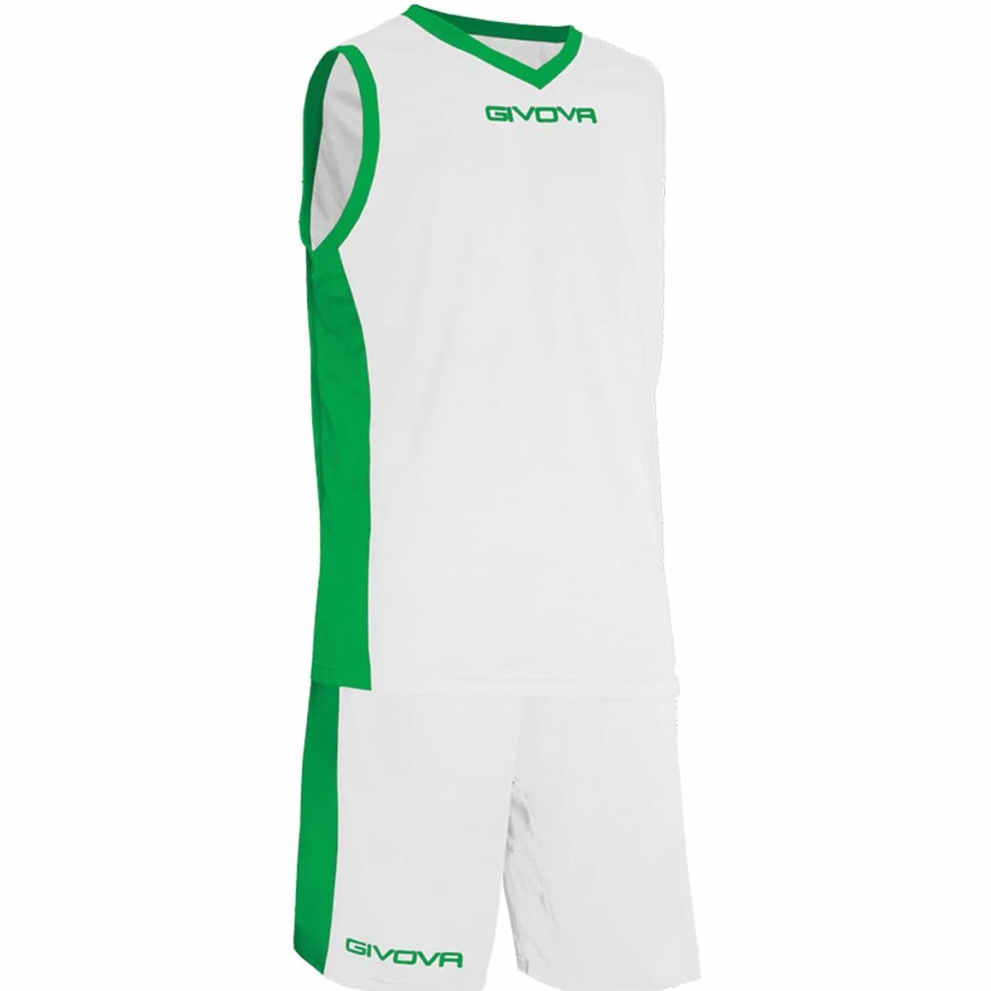 Givova KIT POWER INTERLOCK BIANCO/VERDE Tg. XL