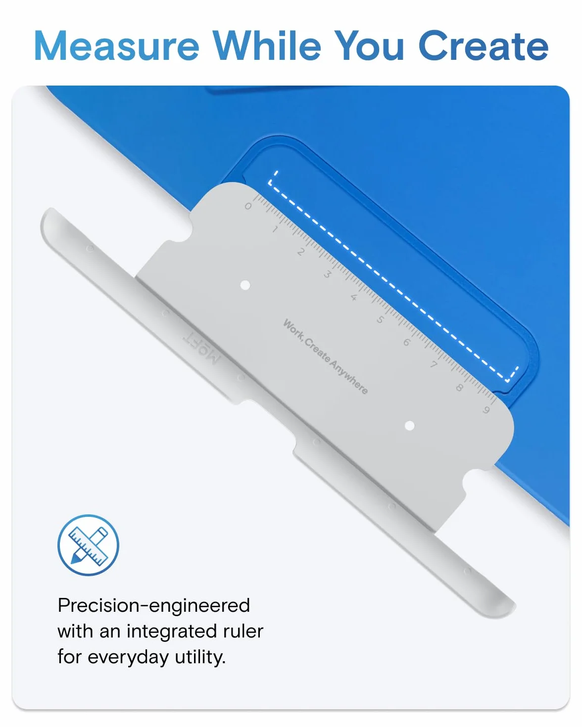 MOFT Uchwyt na długopis kompatybilny z Apple Pencil Pro / 2. generacji / złączem USB-C. Kompatybilny z Apple Smart Folio, MOFT Dynamic i Float Folio, biały