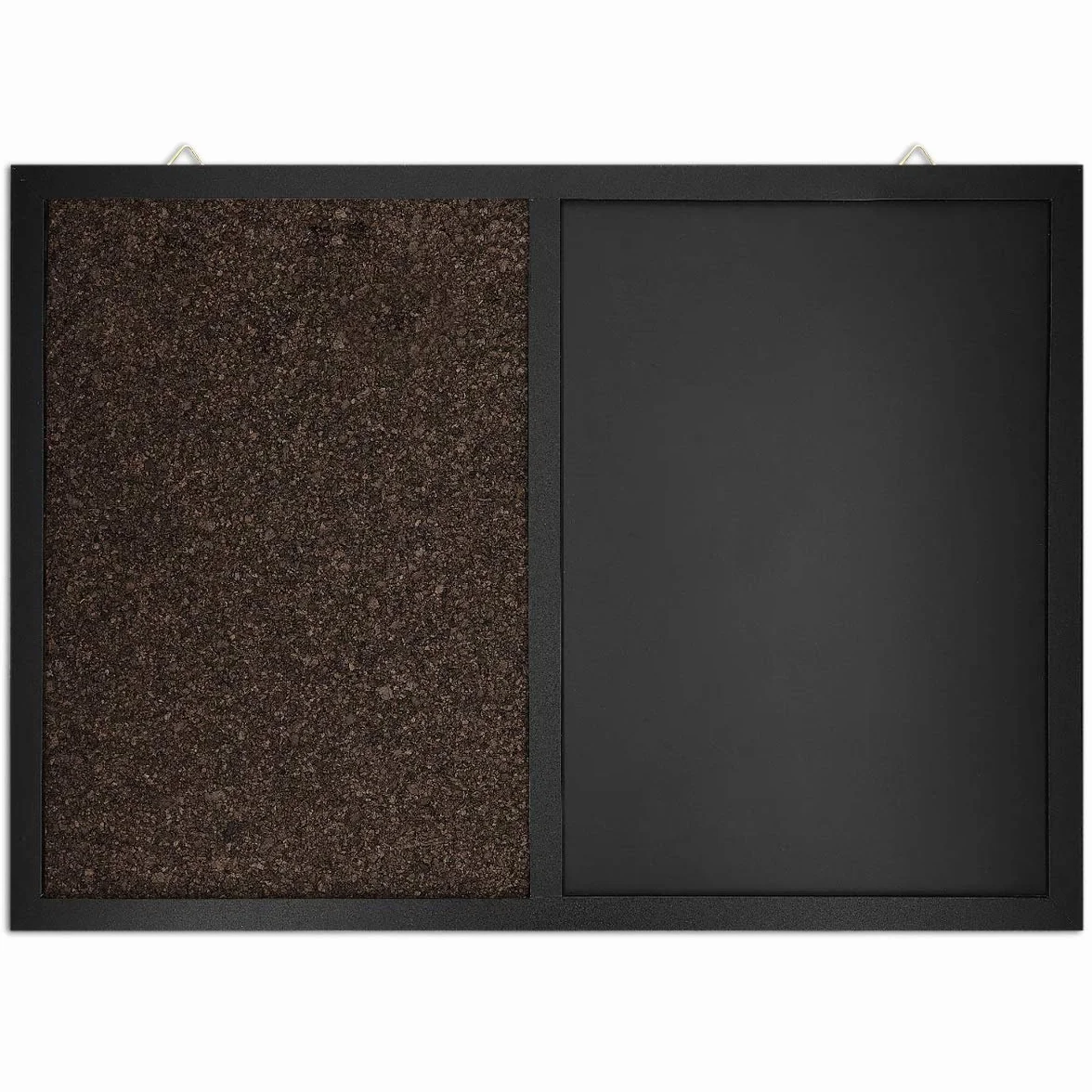 Navaris Tablica łączona z tablicą do pisania kredą i korkiem – tablica memo 70 x 50 cm z magnetyczną folią tablicową – w zestawie z kredą i magnesami