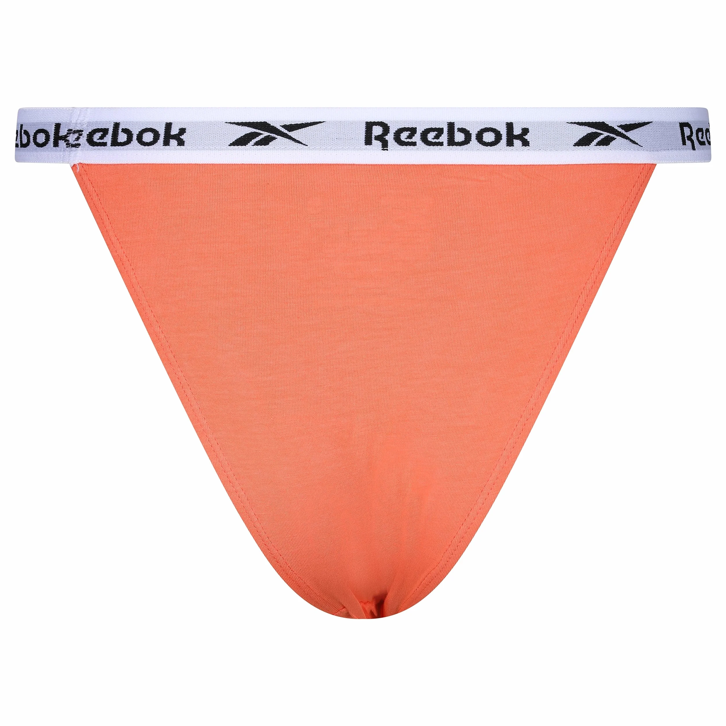 Reebok Figi Kobiety Damskie Majtki Reebok Tanga W Kolorze Pomarańczowym/Nadrukowym/Niebieskim - Opakowanie Zbiorcze 3 Sztuk