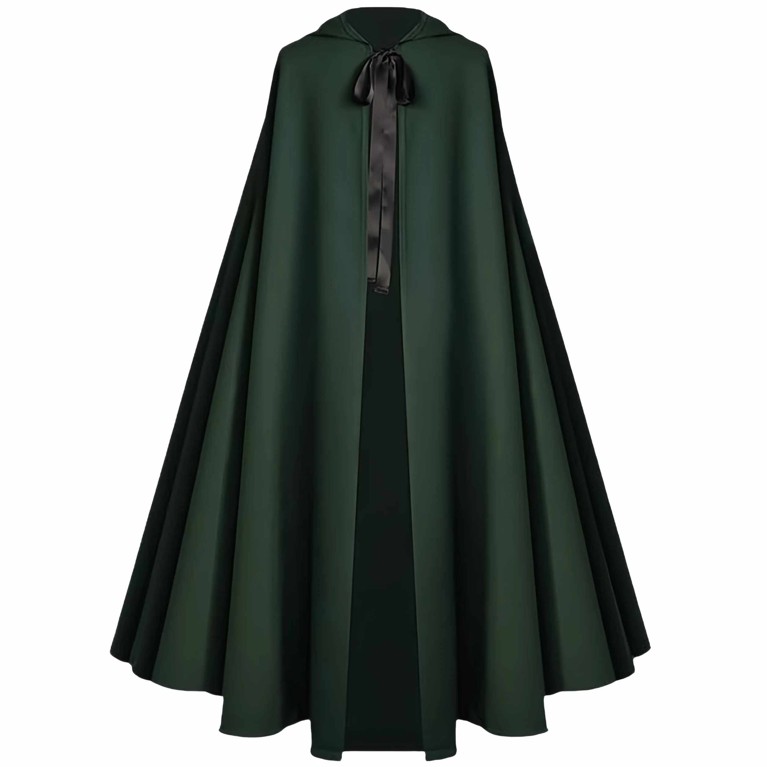 Proumhang Halloweenowe płaszcz z kapturem dla dorosłych -Renaissance Medieval Witch Cape Costume for Men & Women,Hobbit Cosplay Short Cape 130cm