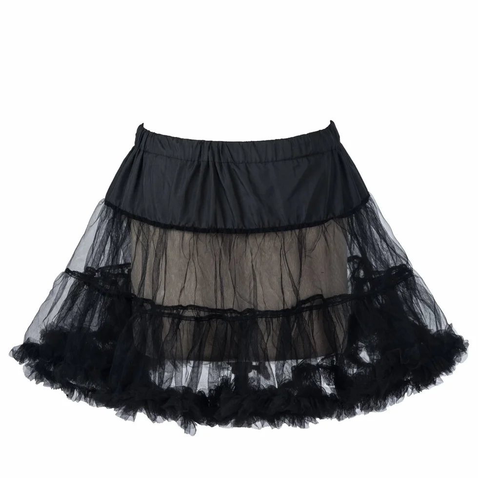 Boolavard 45.7 cm 50s retro halka halka rock tutu czarny, biały, czerwony, niebieski
