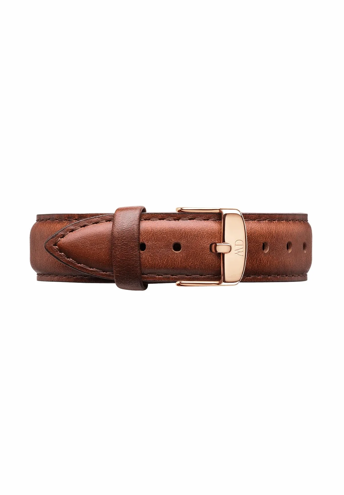 Daniel Wellington Klasyczny włoski skórzany pasek do zegarka St Mawes, Różowe złoto, 18mm, Daniel Wellington Klasyczny włoski skórzany pasek do zegarka St Mawes
