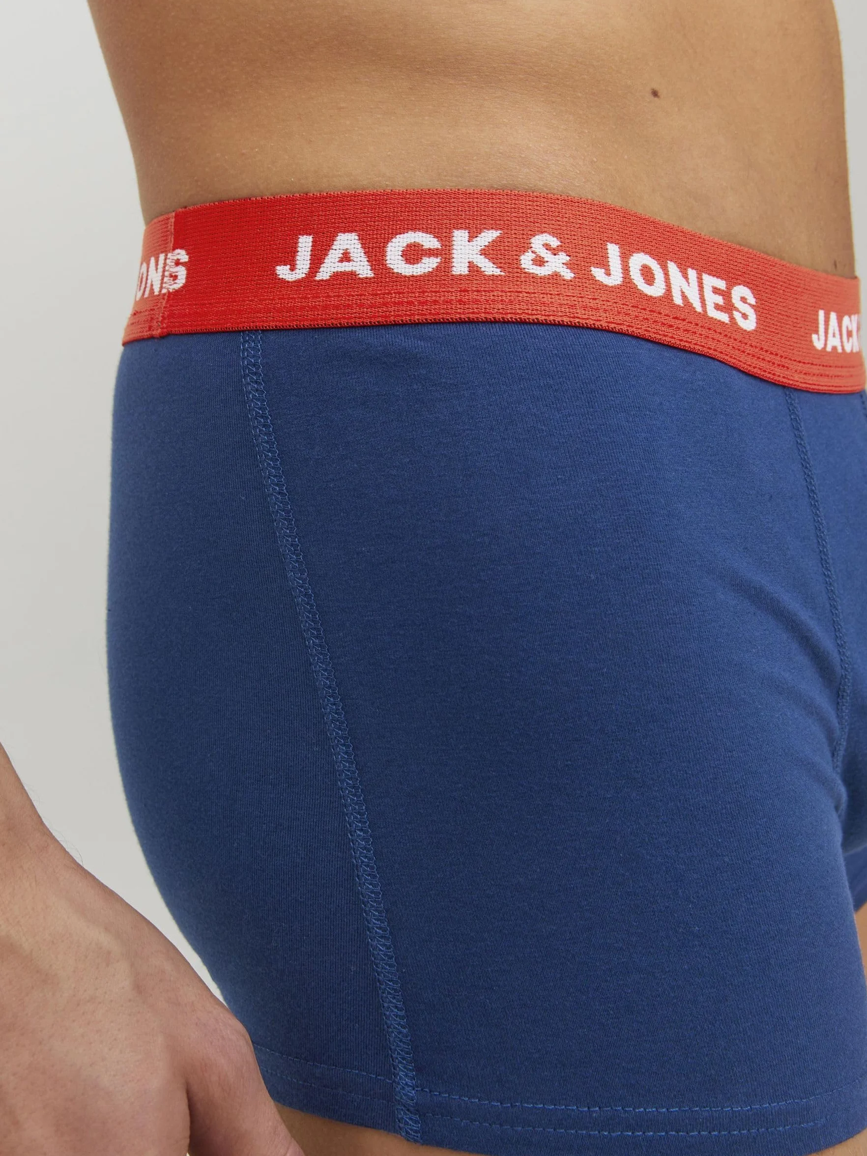 Jack & Jones Jaclee Męskie Obcisłe Bokserki, Wielokolorowy, L / 5 sztuk