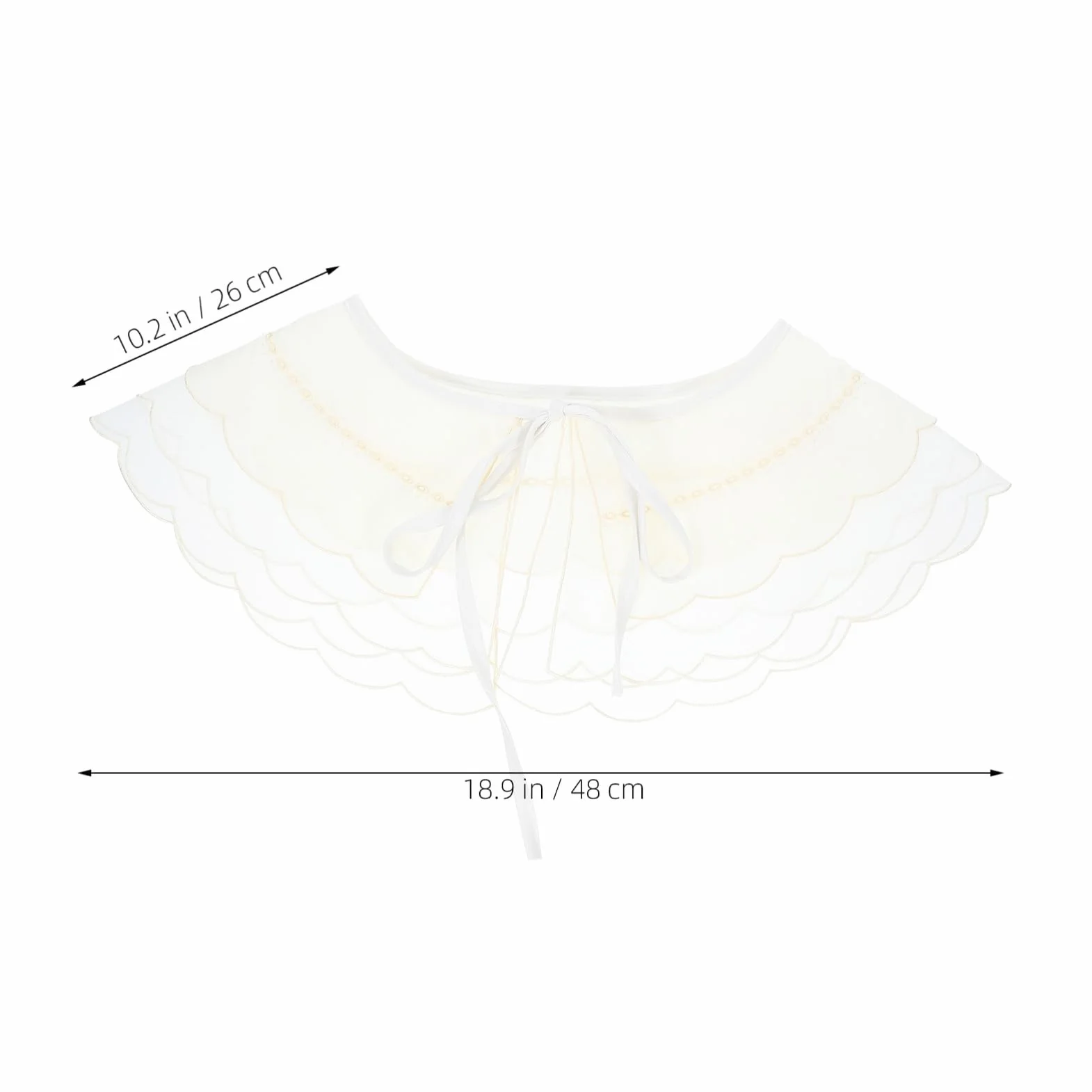 Beaupretty Kołnierzyk Z Koronki Fałszywy Kołnierzyk Dla Dziewcząt Fałszywy Kołnierzyk Odpinany Fałszywy Kołnierzyk Półkołnierzyk Bluzki Odpinany Kołnierzyk Koszula Kołnierzyk Wkładany