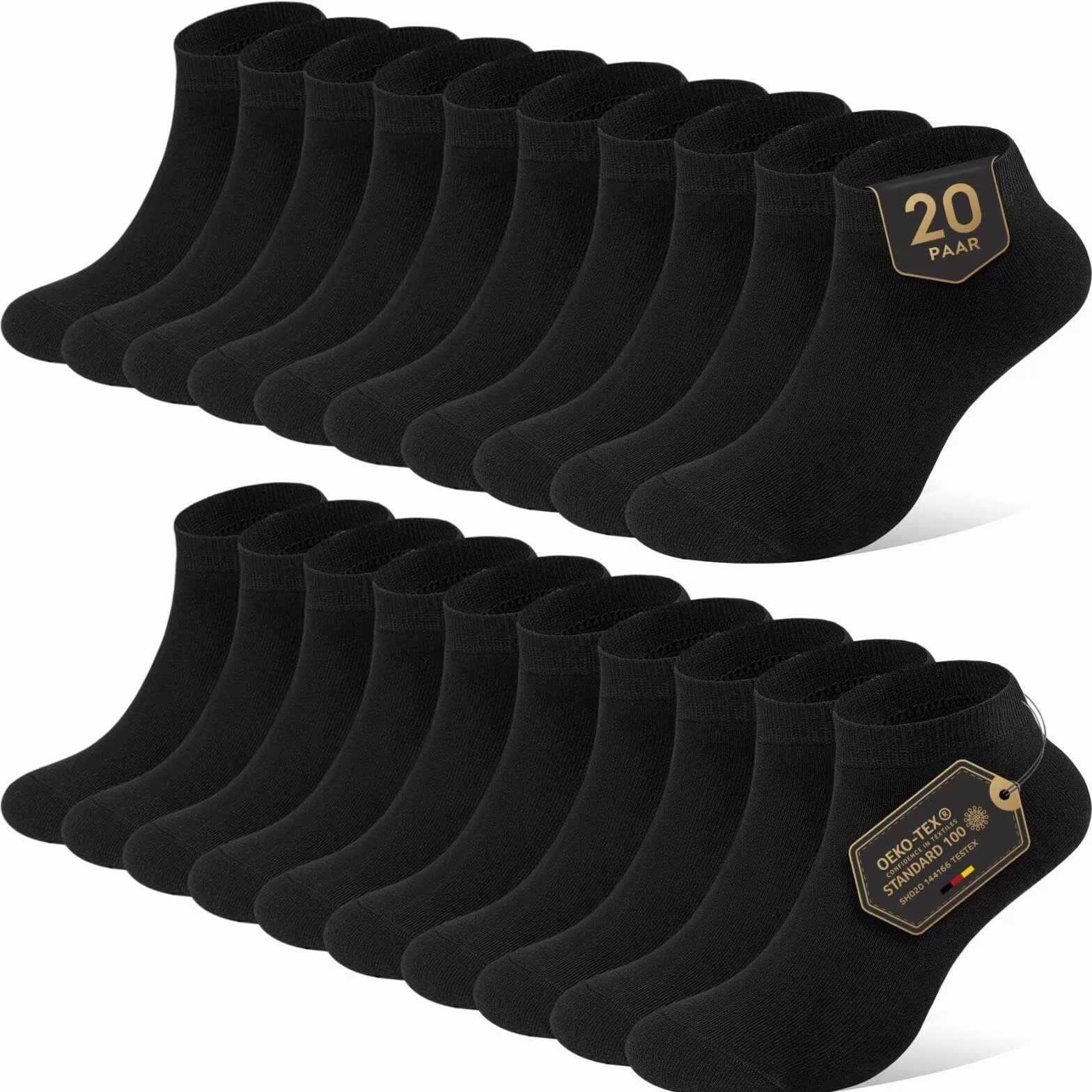 YouShow Short Socks Men Women 10 Pairs Ankle Sneaker Half Socks Booties Cotton Unisex OEKO-TEX Standard 100