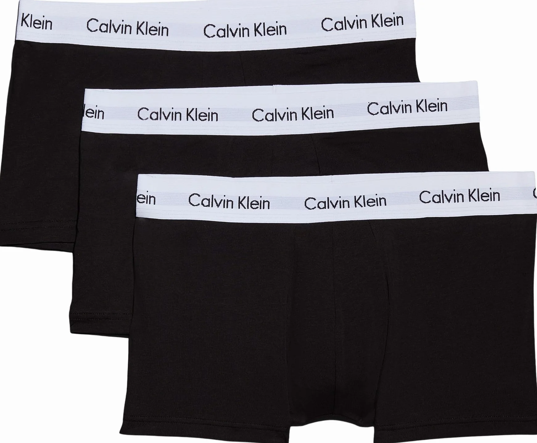 Calvin Klein 3P Low Rise Trunk Bokserki (szorty) Mężczyźni, Czarny, XL