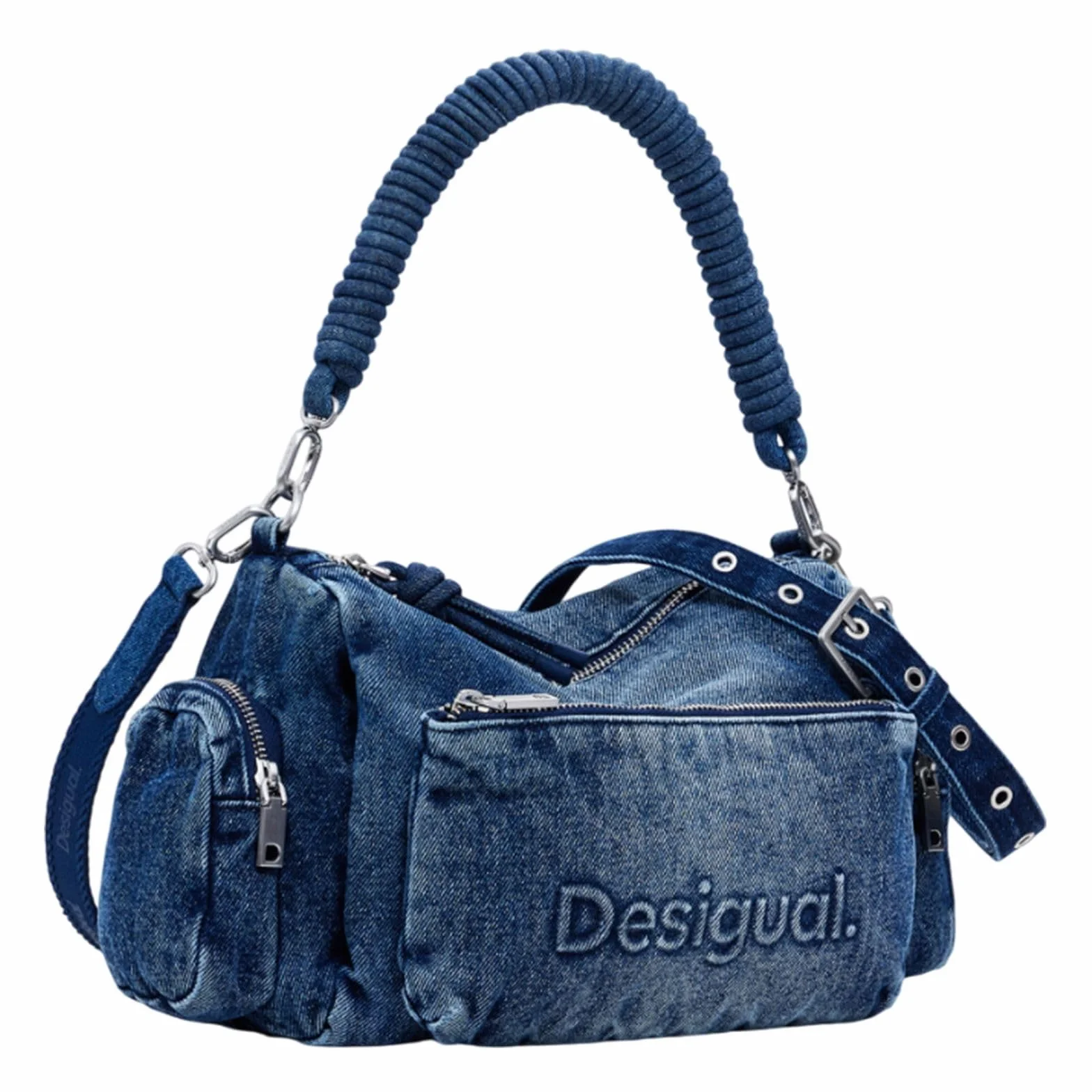 BAG_HALF LOGO, 5053 DENIM MEDIUM WASH, U