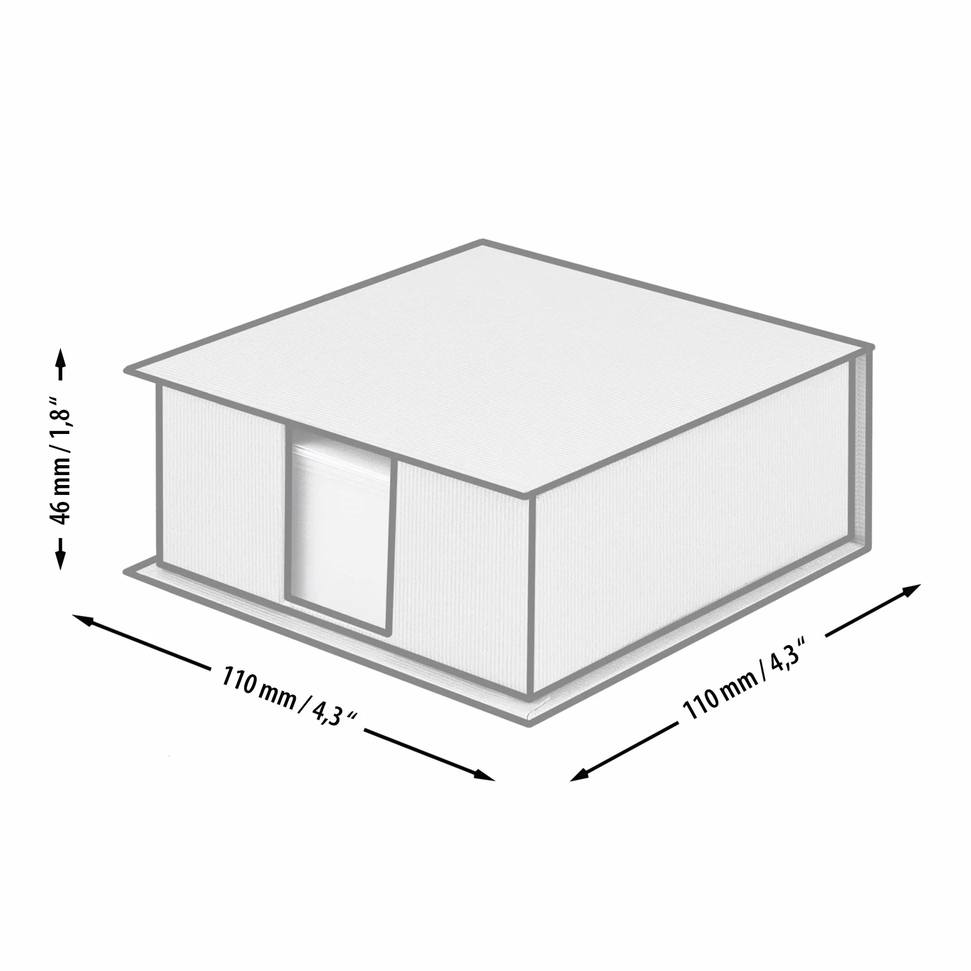 Rössler Papier 1312452670 - S.O.H.O. Slipcase, wymiary: 11 x 11 cm, Special Line Sage, 1 sztuka
