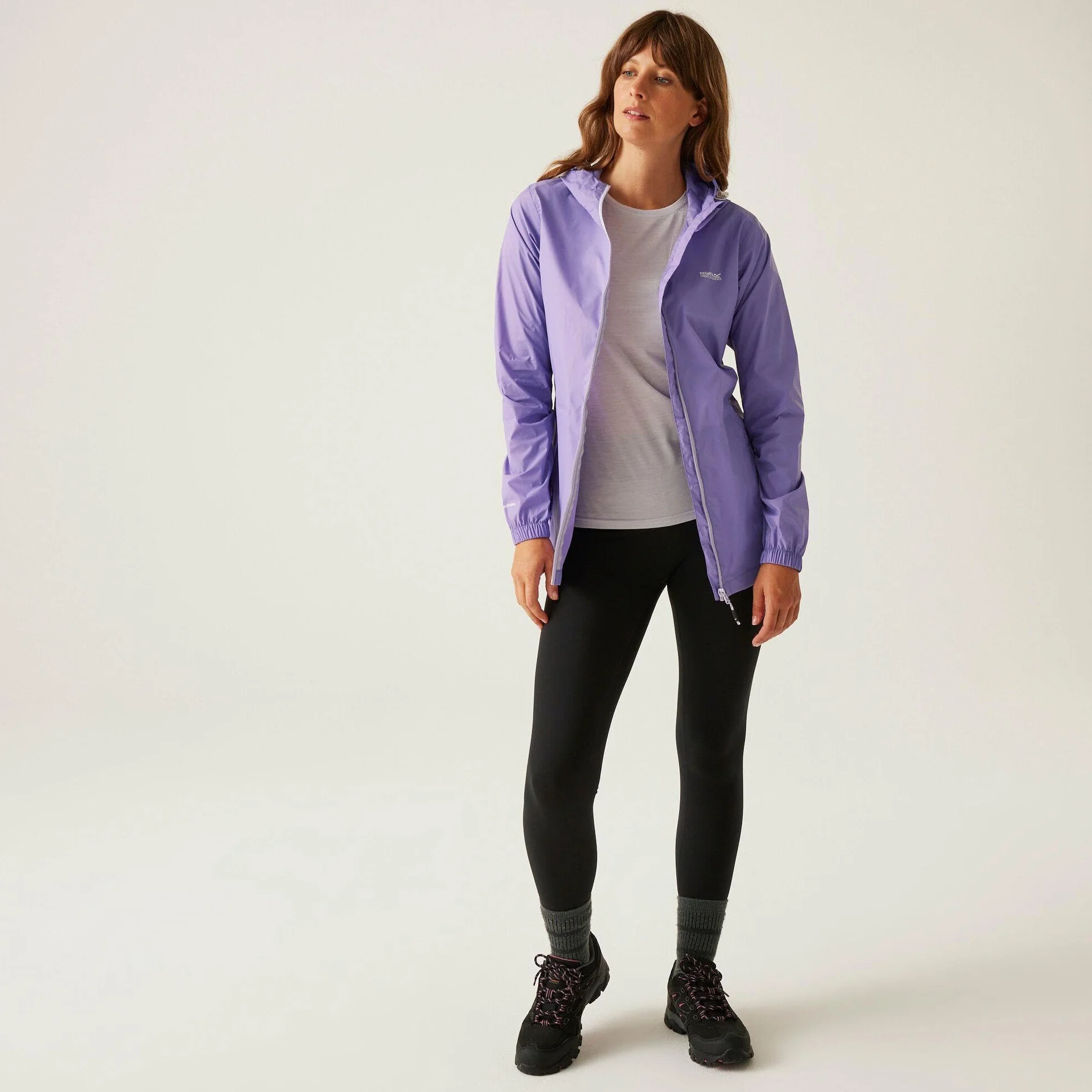 Regatta Kurtki wodoszczelne damski Pack-It III' Breathable Taped Seams Packable Hooded