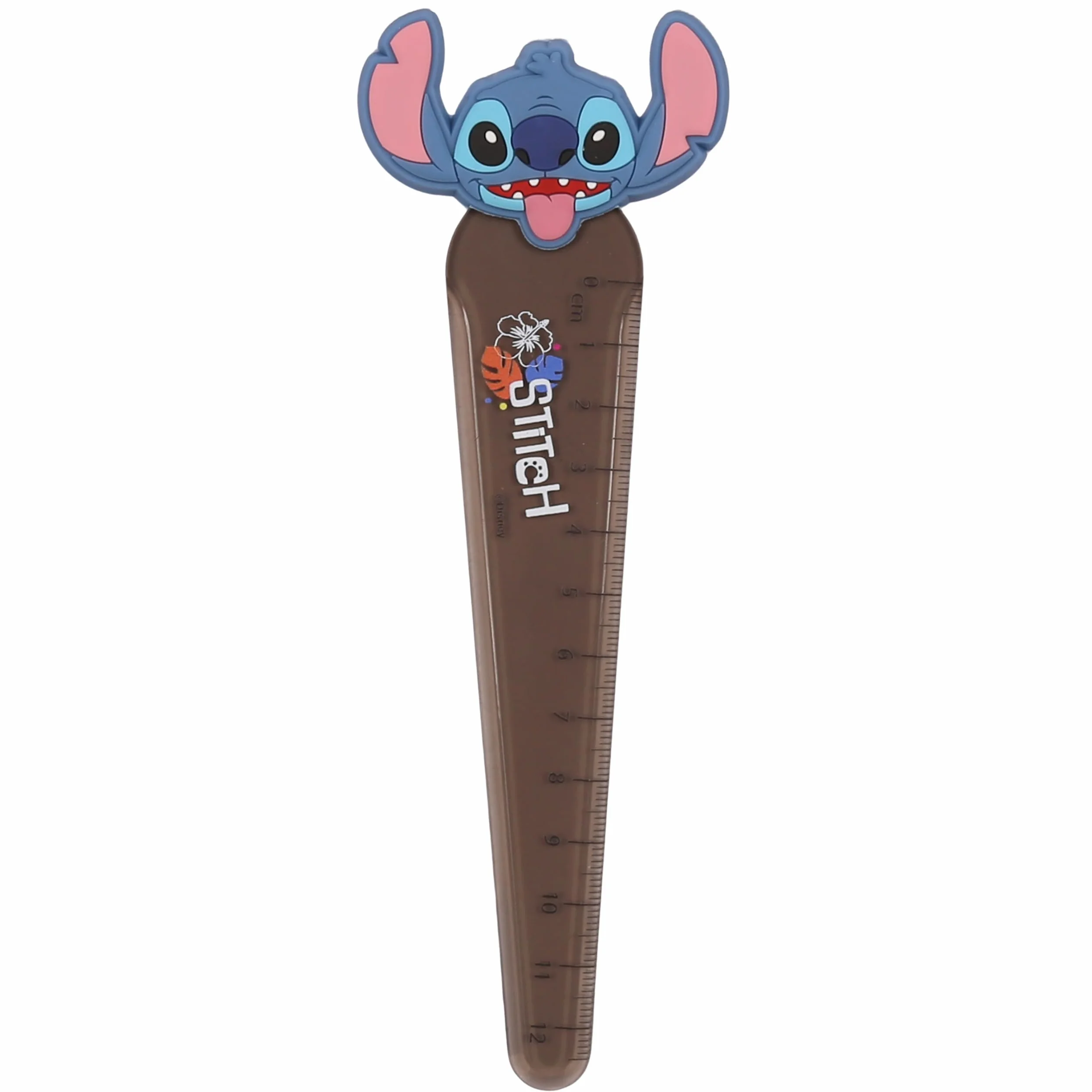 Stitch Linijka dla dzieci, z figurką, szkolna 12 cm