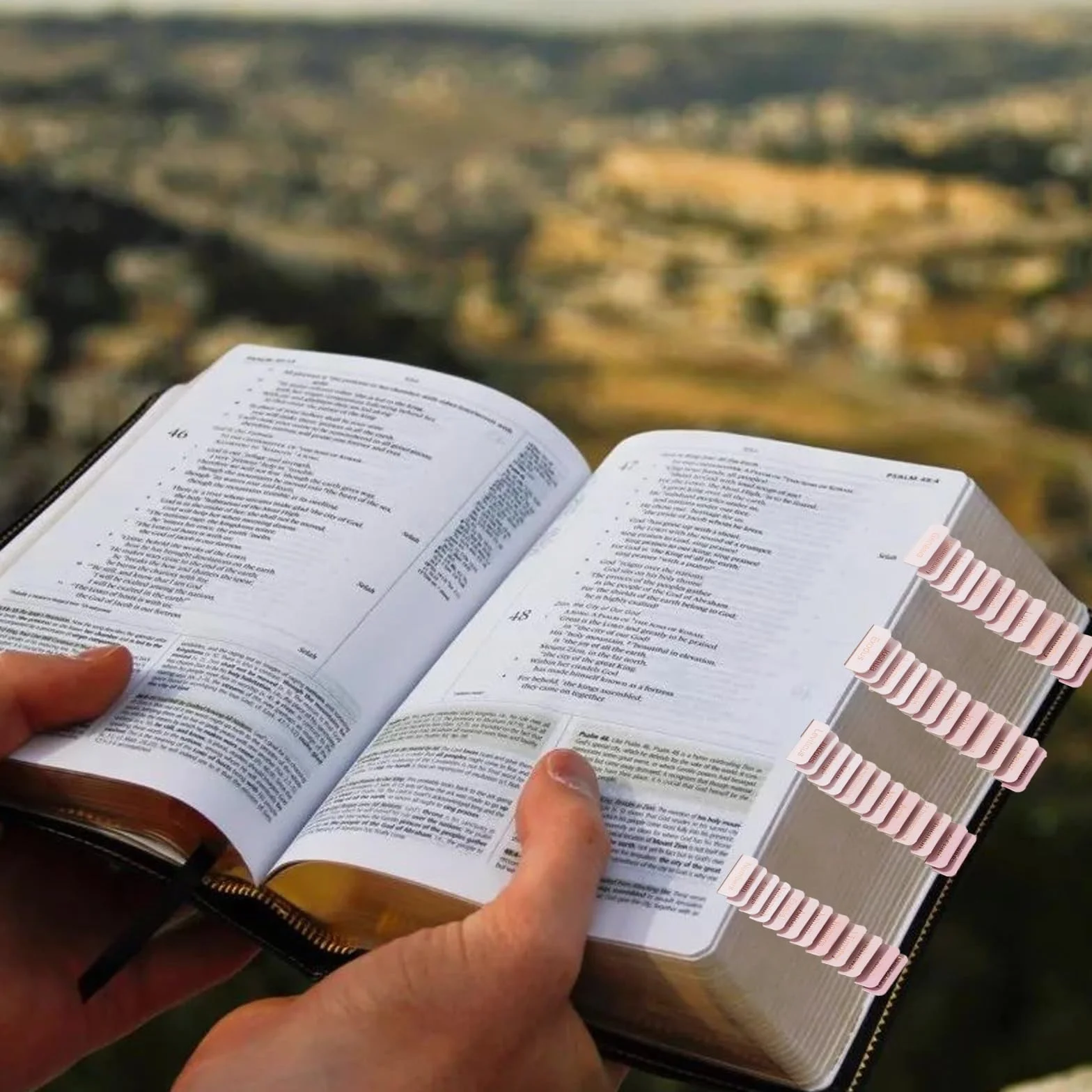 90 sztuk różowych zakładek indeksowych do dzienników dla kobiet, zakładki do Biblii do studiów, zakładki indeksowe do studiów Starego i Nowego Testamentu z blankami, laminerowane zakładki do Biblii