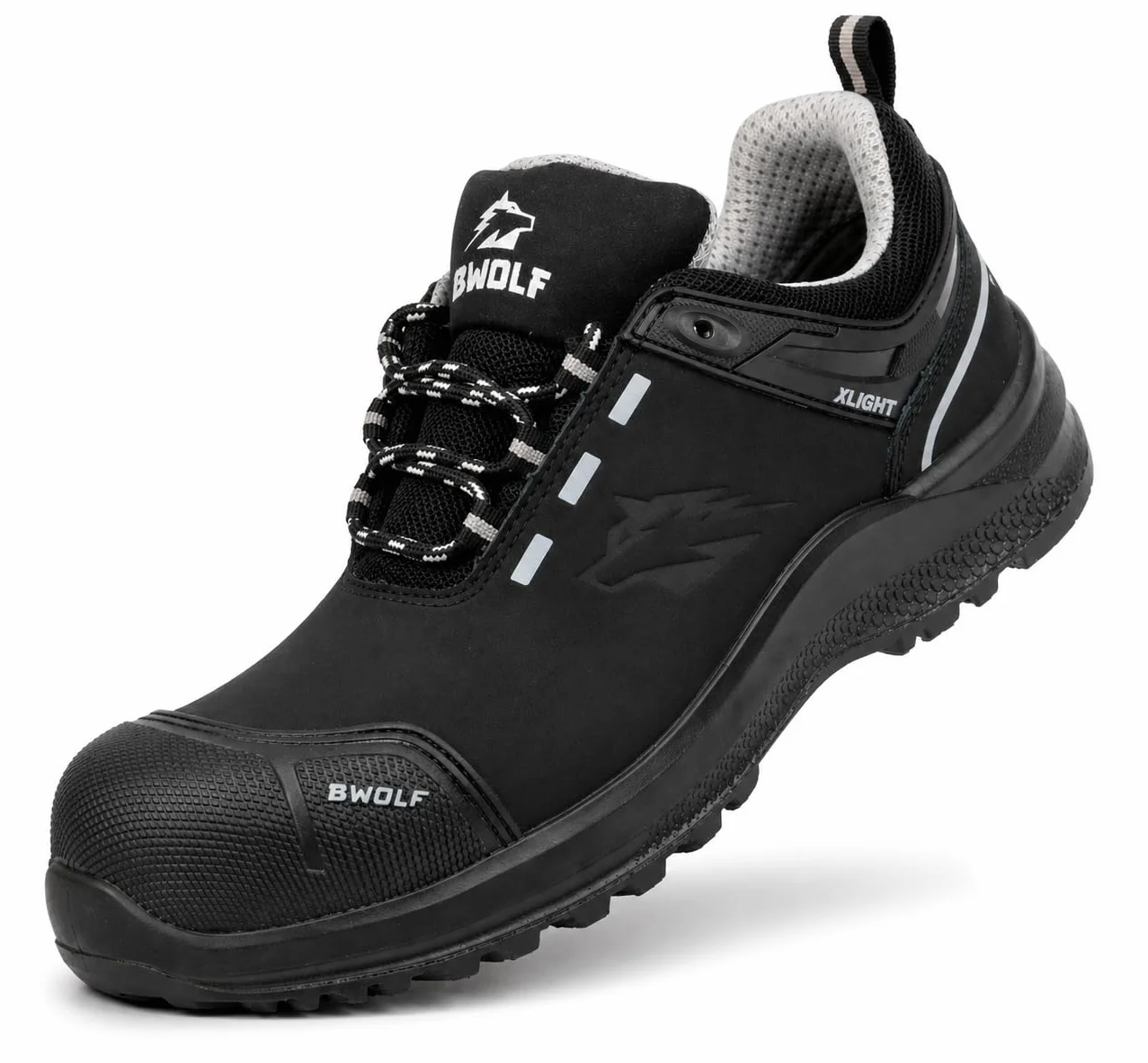BWOLF Defender S3 męskie buty robocze z wodoodpornej skóry nubukowej, czapki z kevlaru i podeszwy środkowej, antypoślizgowe